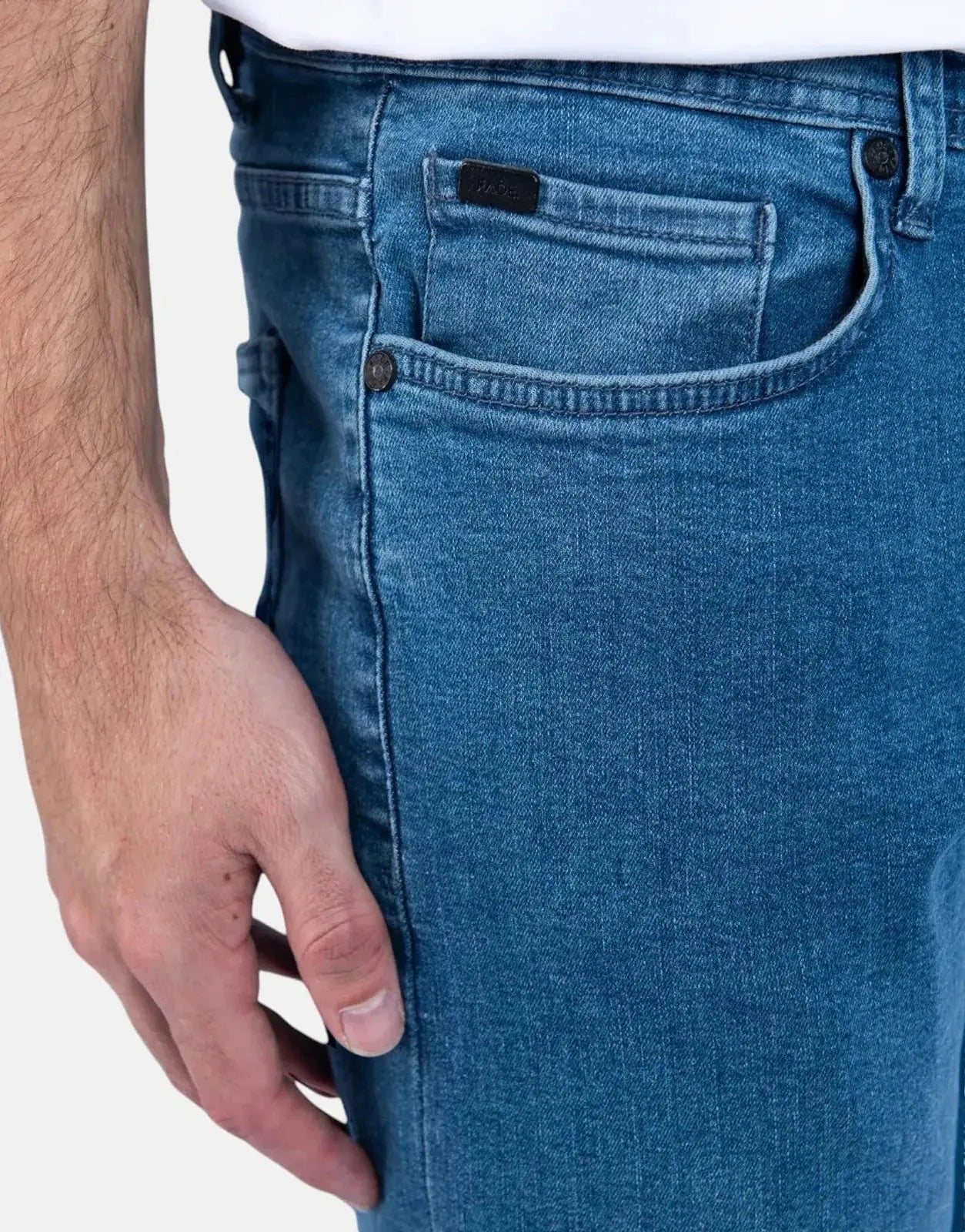 Fade Essential Mid Wash Slim Tapered Jeans - Subwear