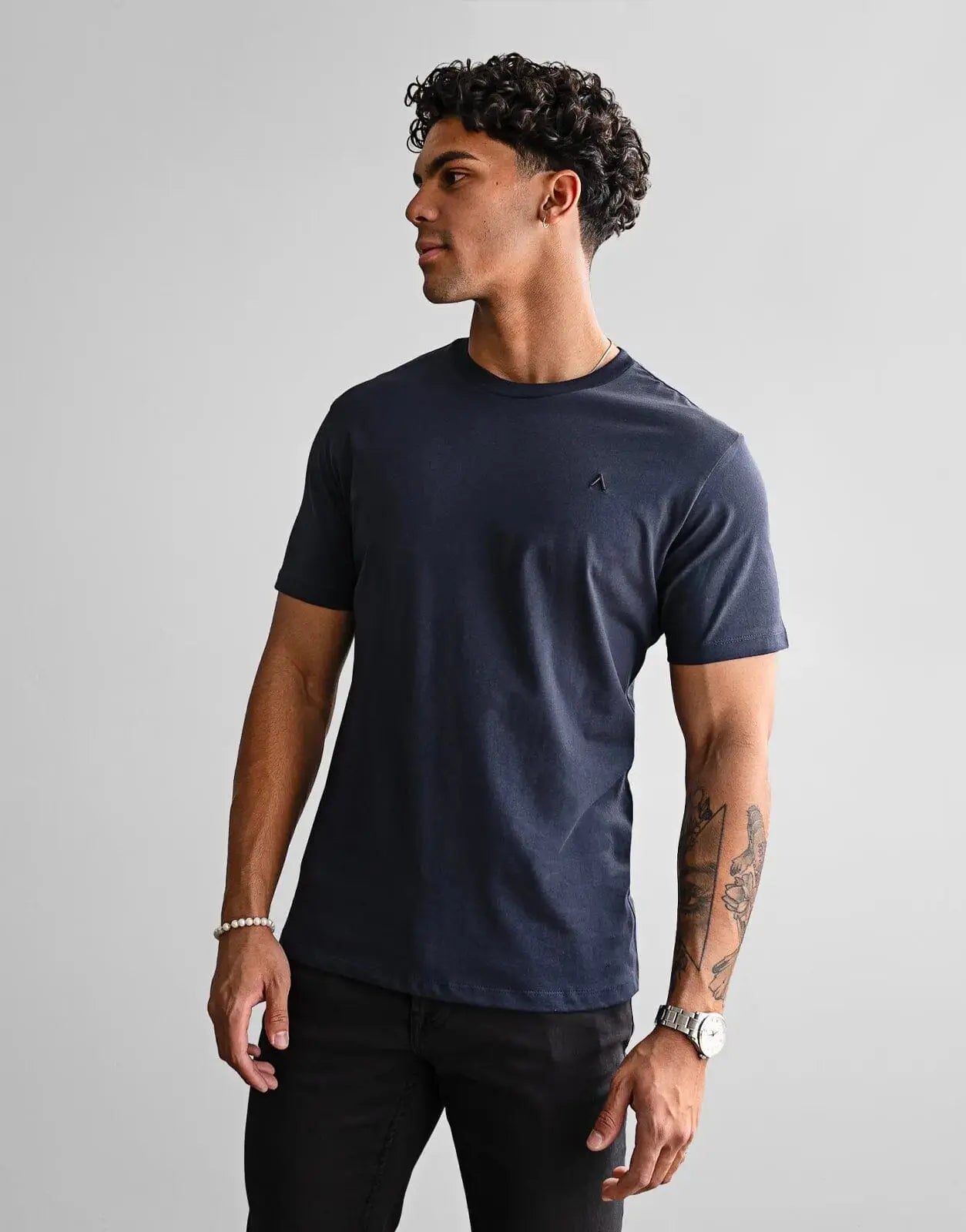 Fade Icon Navy T-Shirt - Subwear