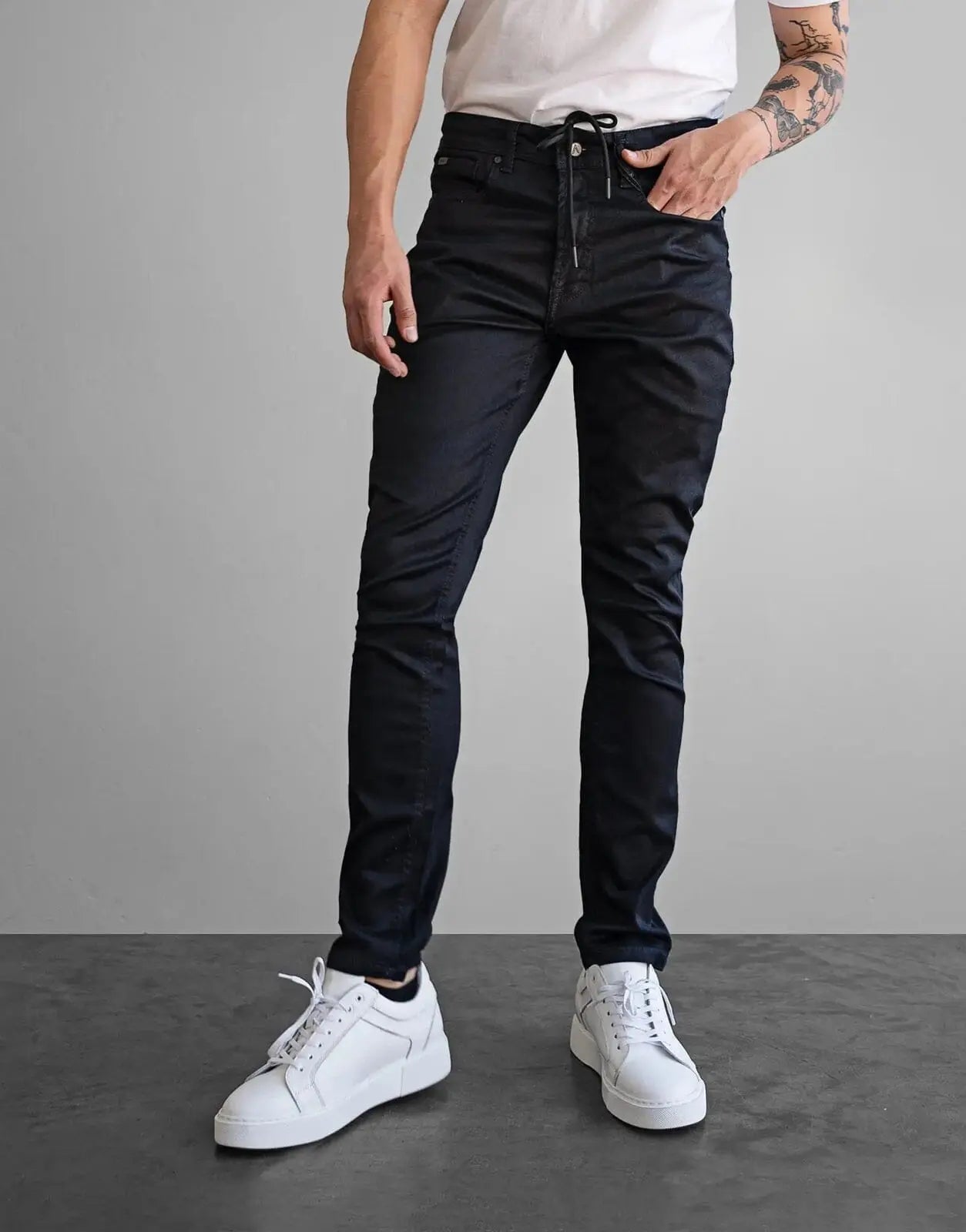Fade Iconic Shadow Wax Coated Blue Jeans - Subwear