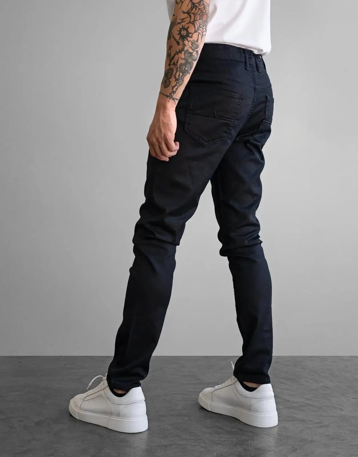 Fade Iconic Shadow Wax Coated Blue Jeans - Subwear