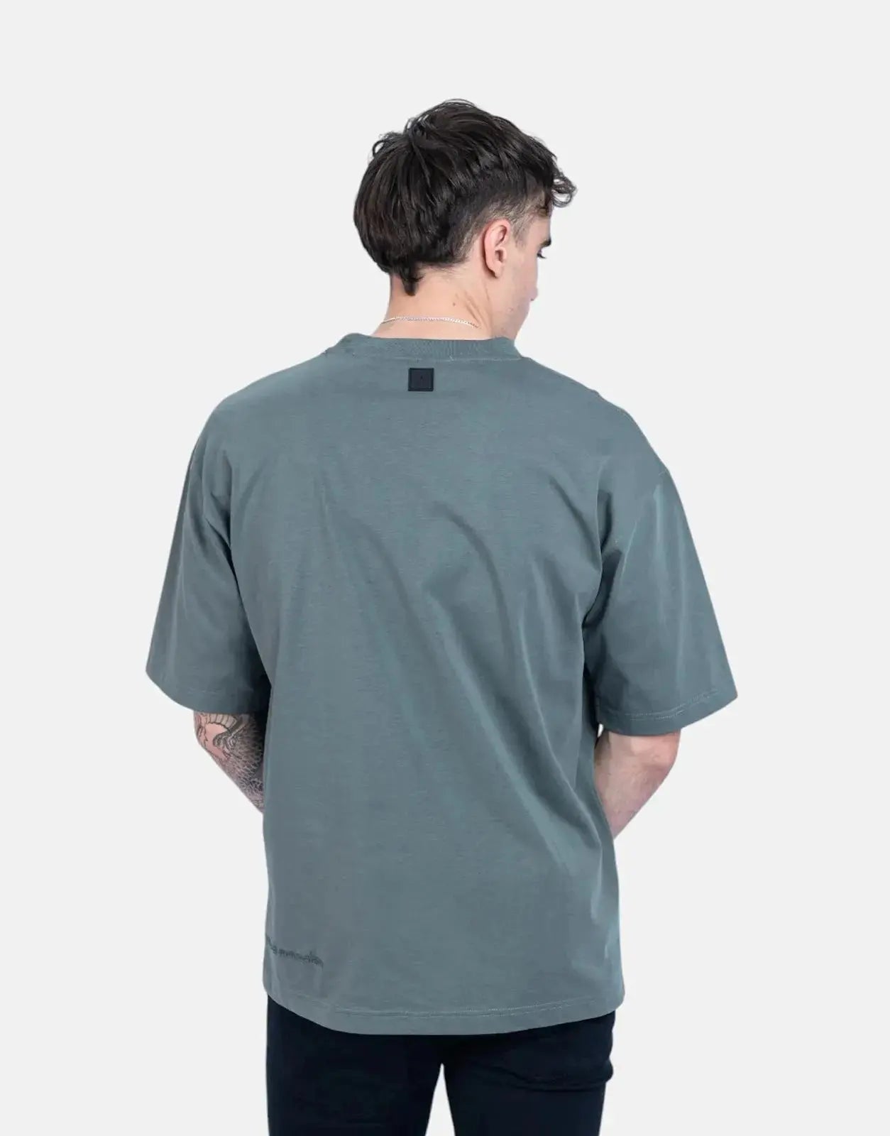 Fade Signature Boxy Green T-Shirt - Subwear