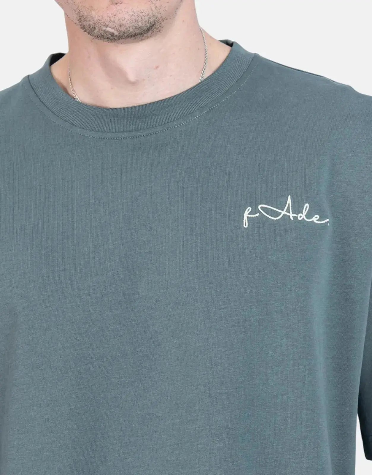Fade Signature Boxy Green T-Shirt - Subwear