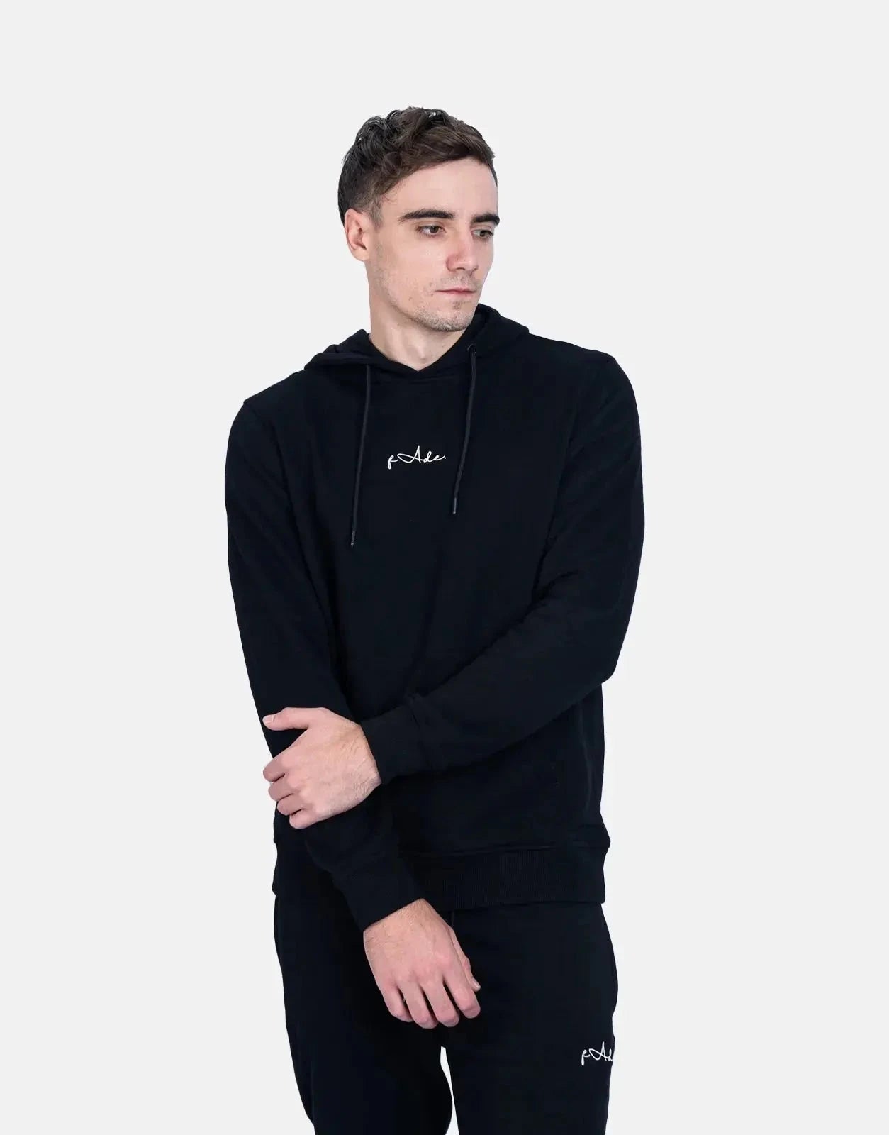 Fade Signature Hooded Sweatshirt Black - Subwear