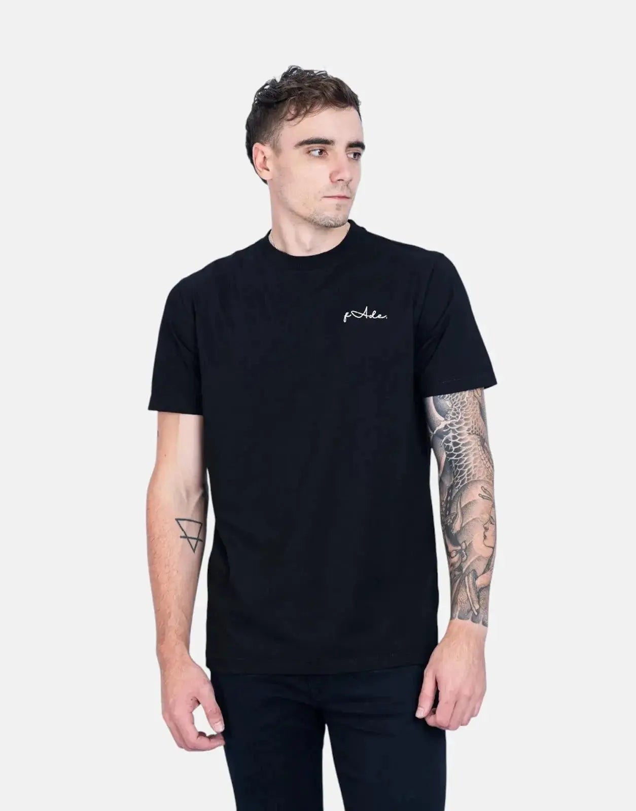 Fade Signature Slim Black T-Shirt - Subwear