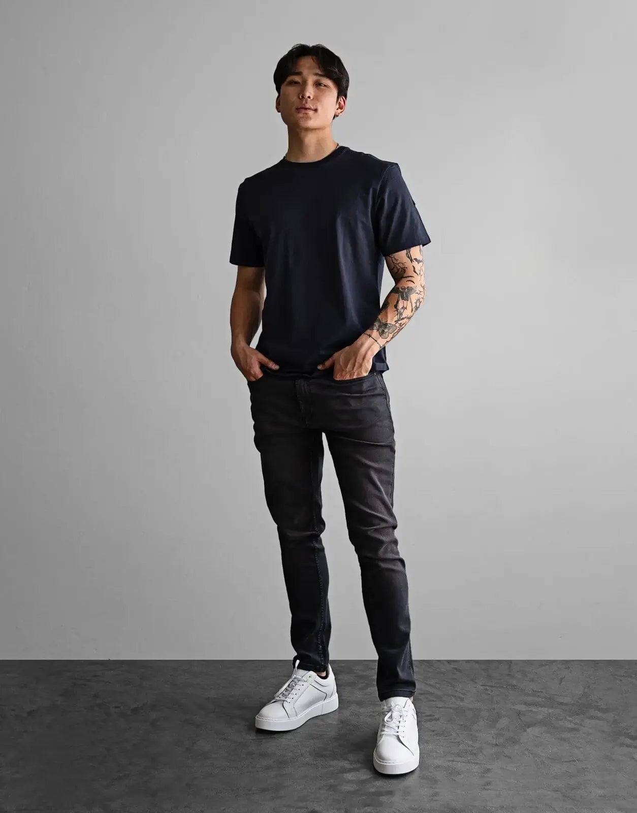 Fade Still Navy T-Shirt - Subwear