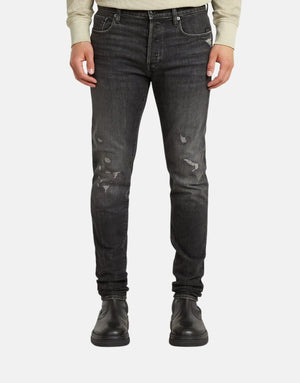 G-Star RAW 3301 Slim Worn Black Metal Jeans - Subwear