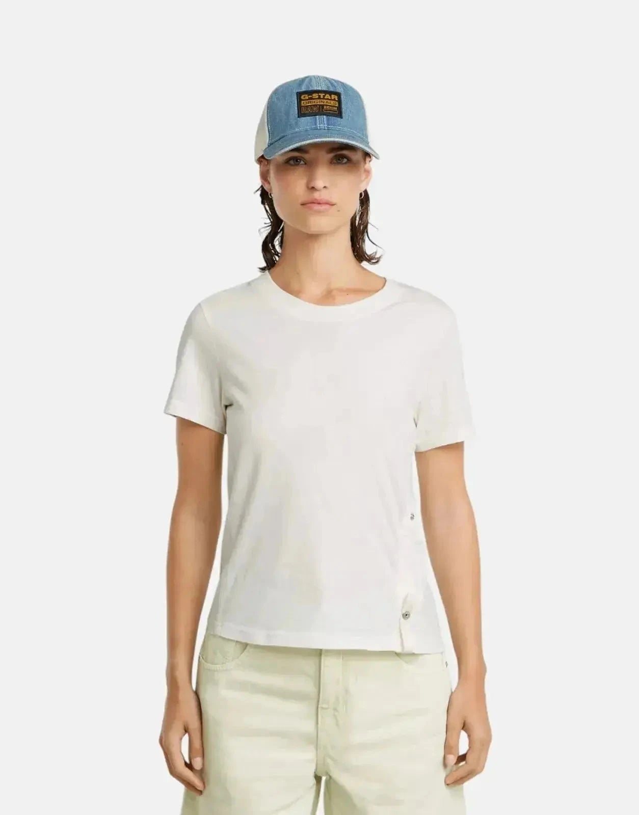 G-Star RAW Adjustable Slim T-Shirt White - Subwear