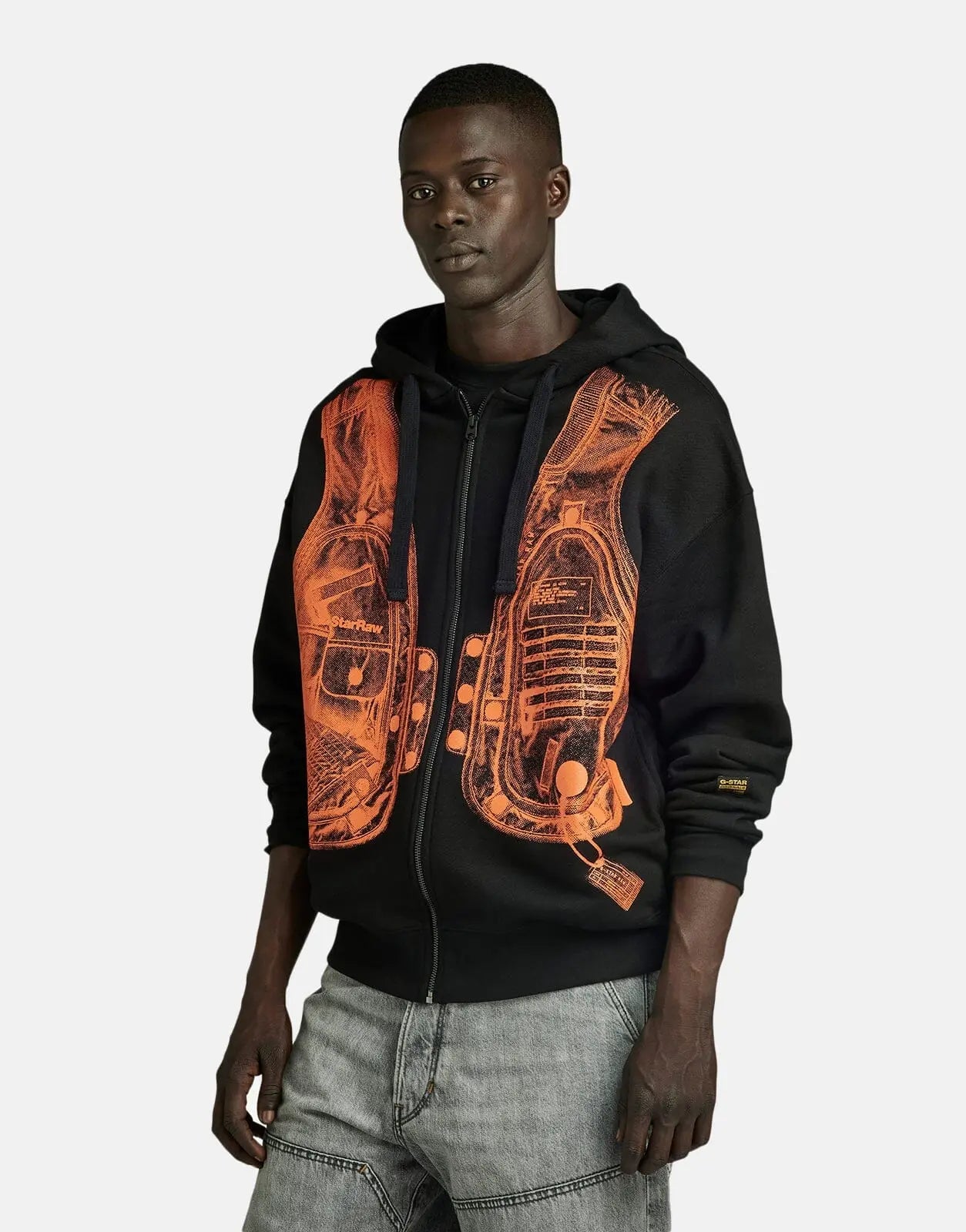 G-Star RAW Archive Vest Zip Through Sweatshirt - Subwear