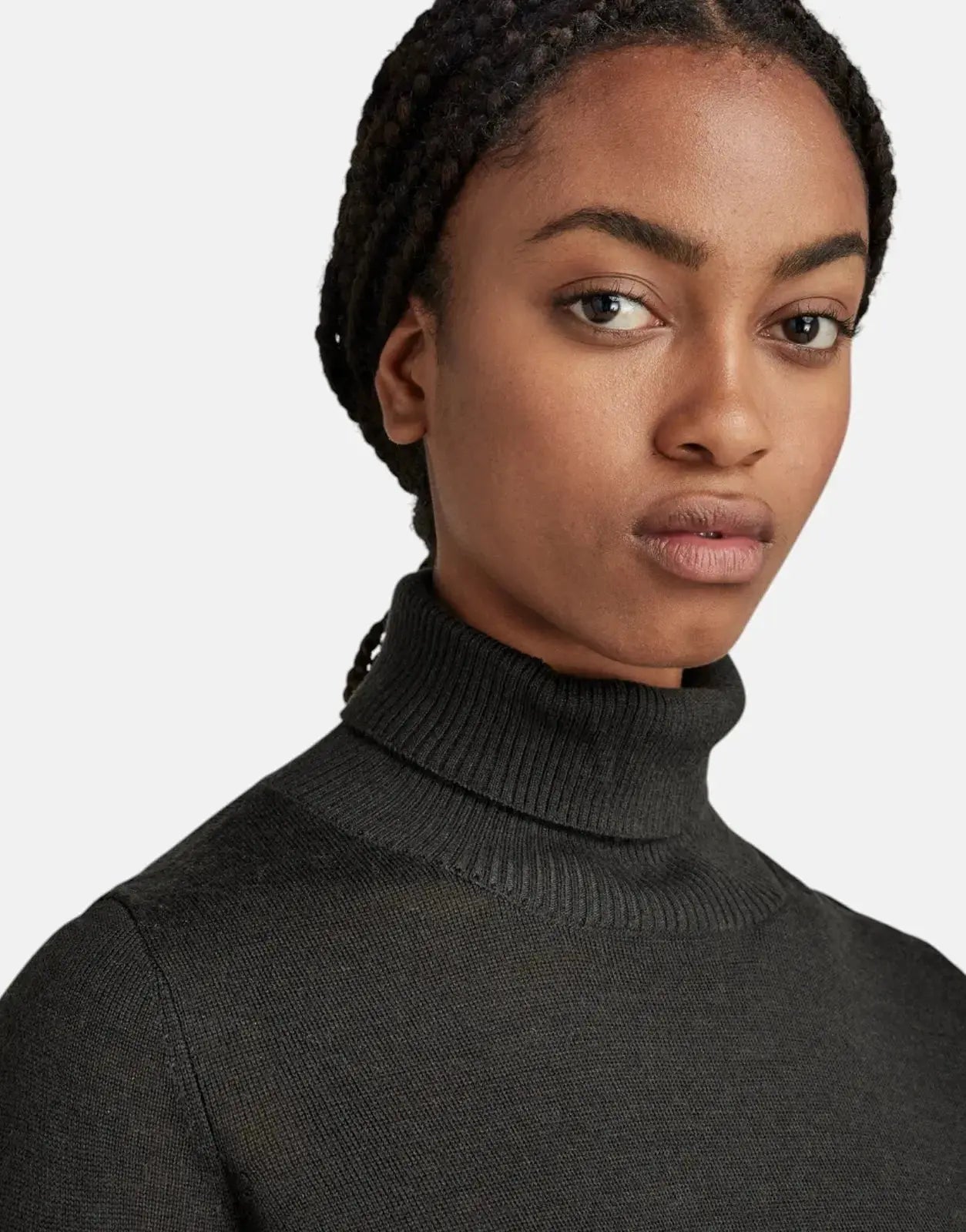 G-Star RAW Asfalt Leyla Turle Neck Knit Top - Subwear