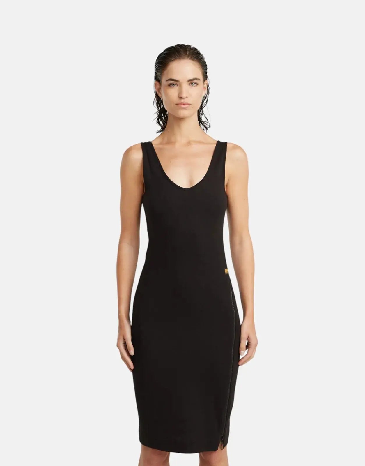 G-Star RAW Asymmetric Zip Black Dress - Subwear