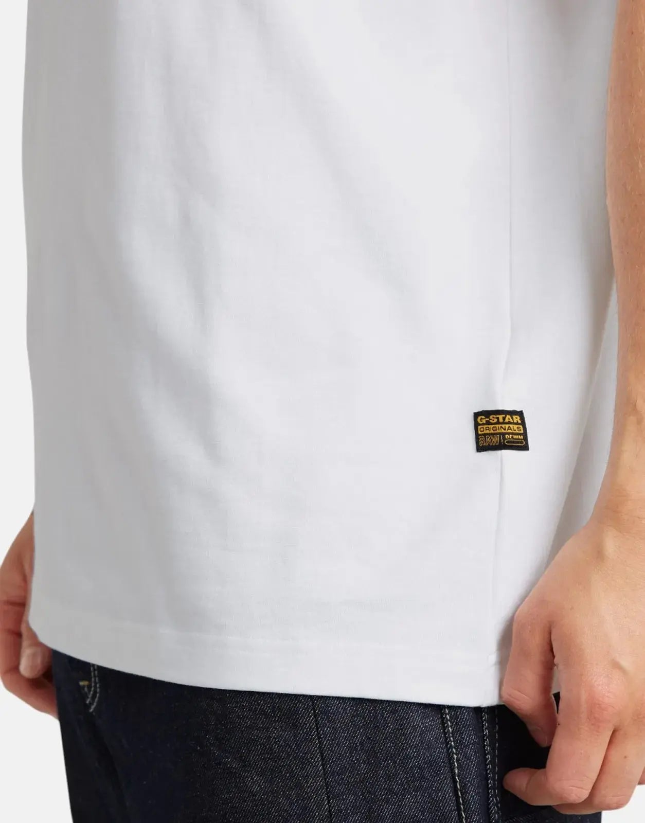 G-Star RAW Barcode Back Loose T-Shirt White - Subwear