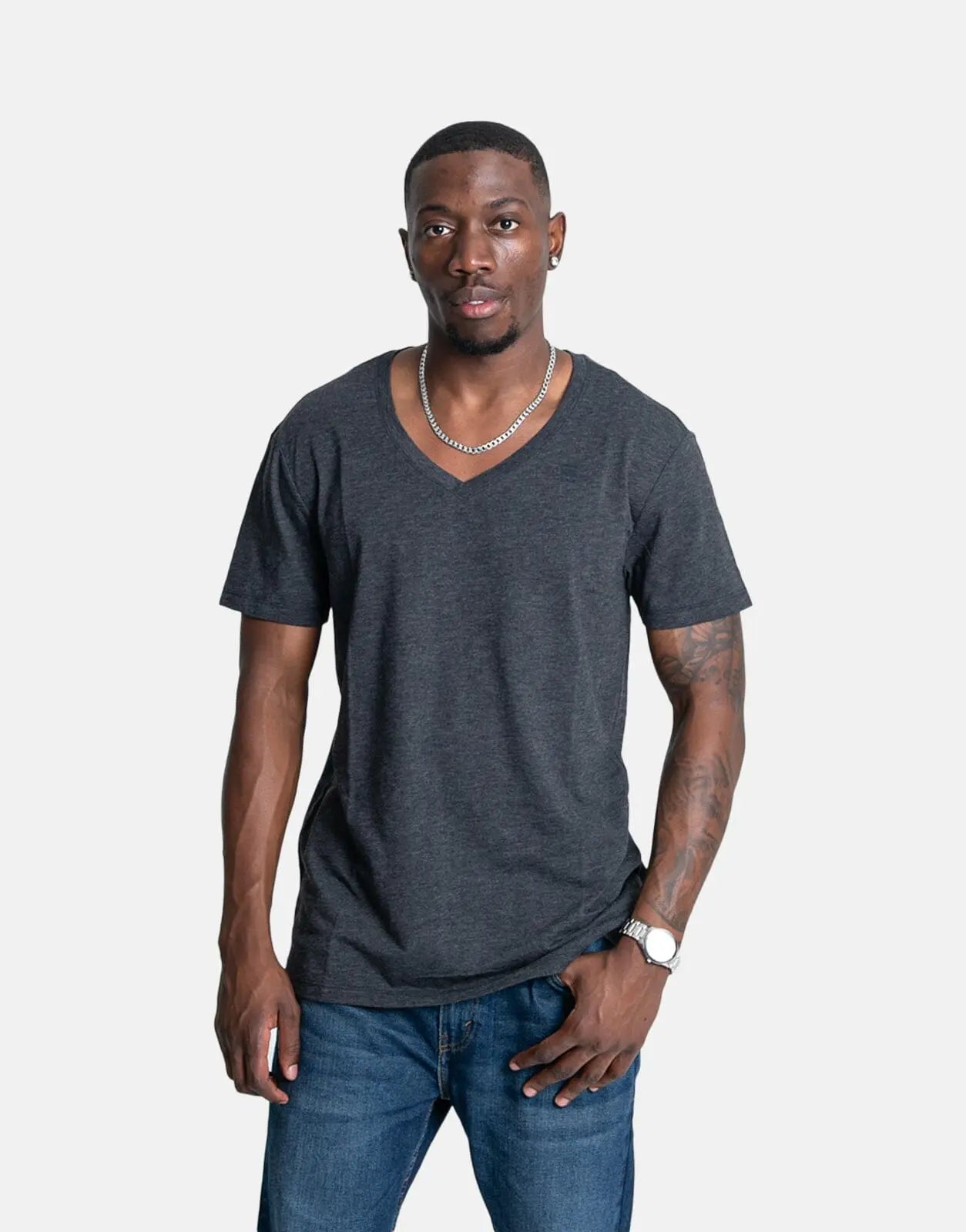 G-Star RAW Base V-Neck 2 Pack Grey T-Shirt - Subwear
