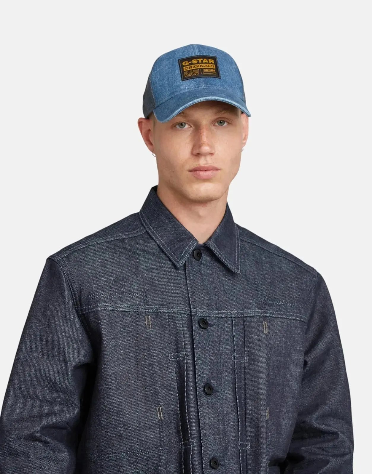 G-Star RAW Baseball Trucker Faded Ocean Caps - Subwear