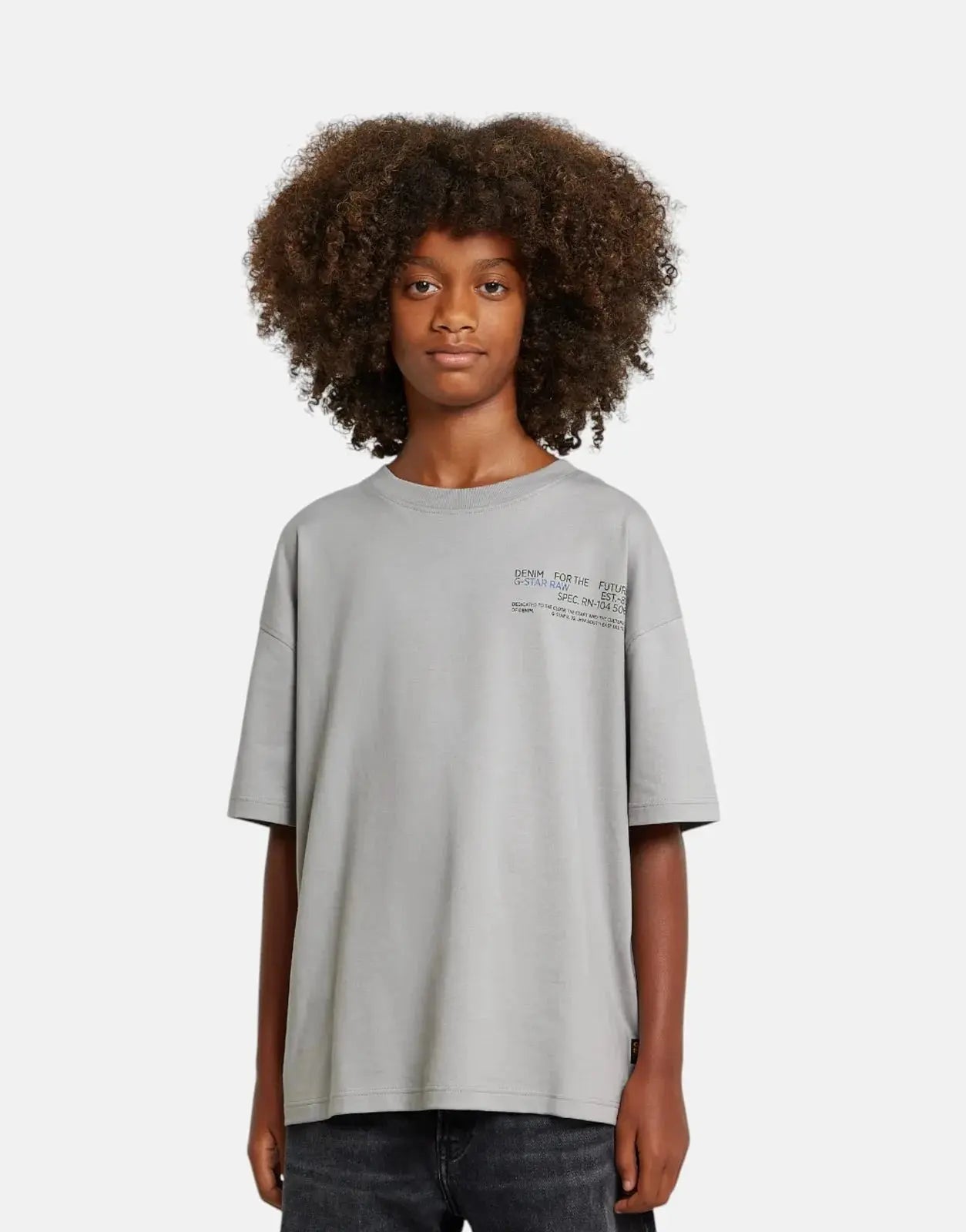 G-Star RAW Boys Boxy Grey T-Shirt - Subwear