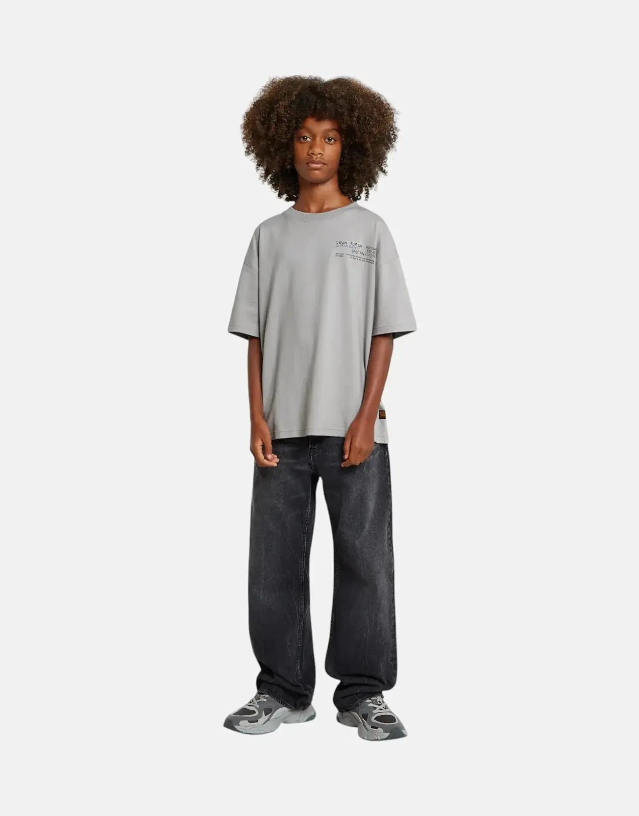 G-Star RAW Boys Boxy Grey T-Shirt - Subwear