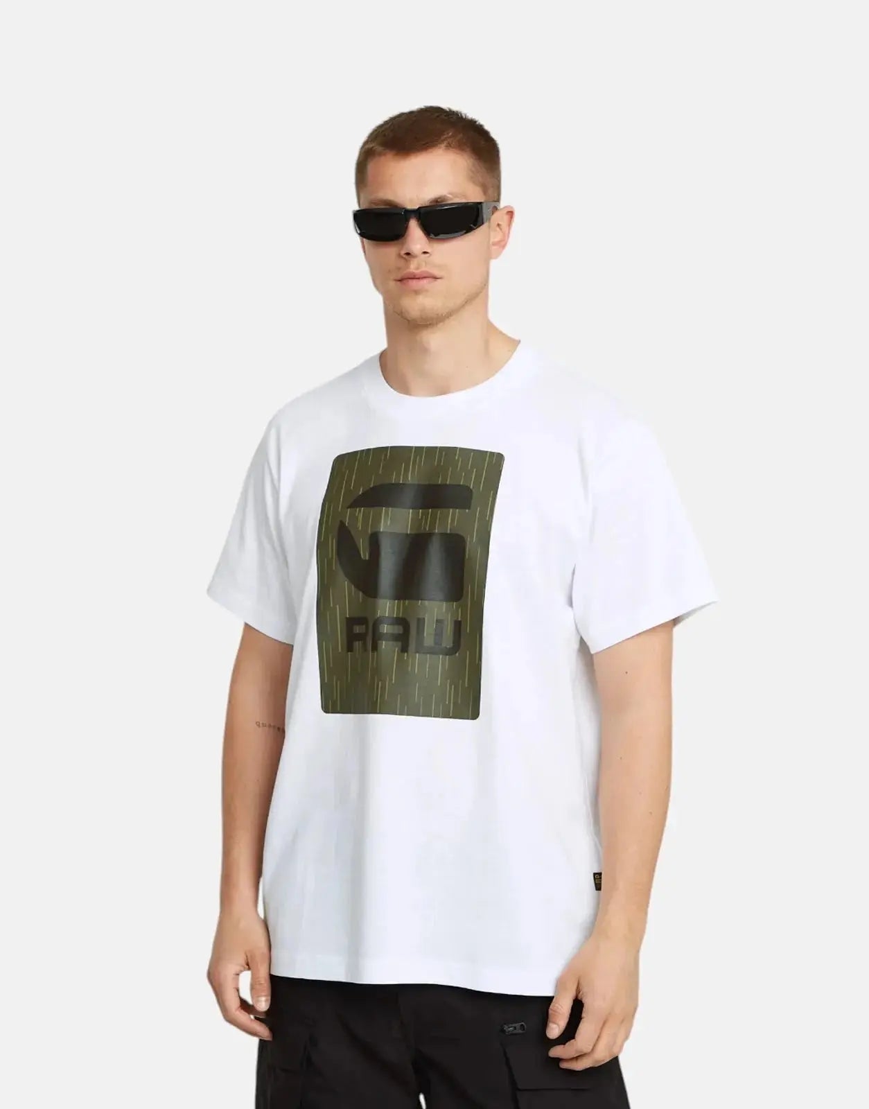 G-Star RAW Burger Box Rain Loose White T-Shirt - Subwear