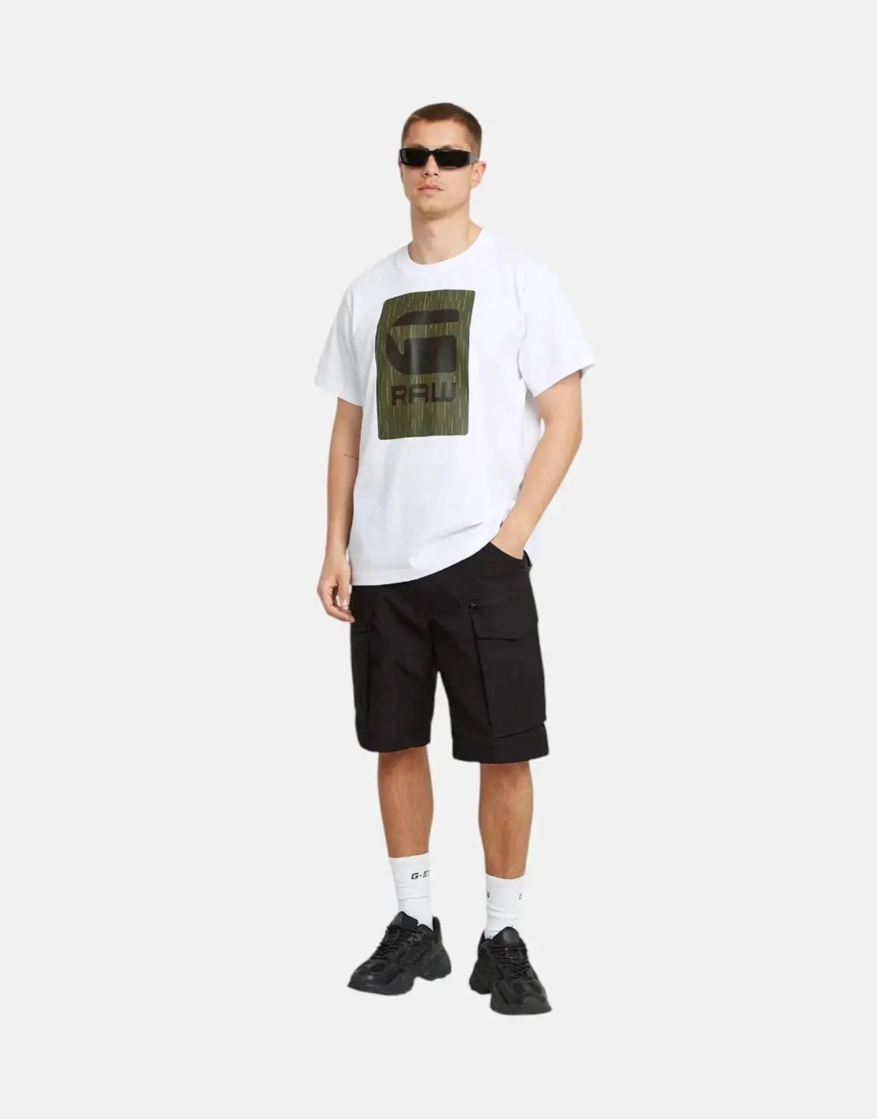 G-Star RAW Burger Box Rain Loose White T-Shirt - Subwear