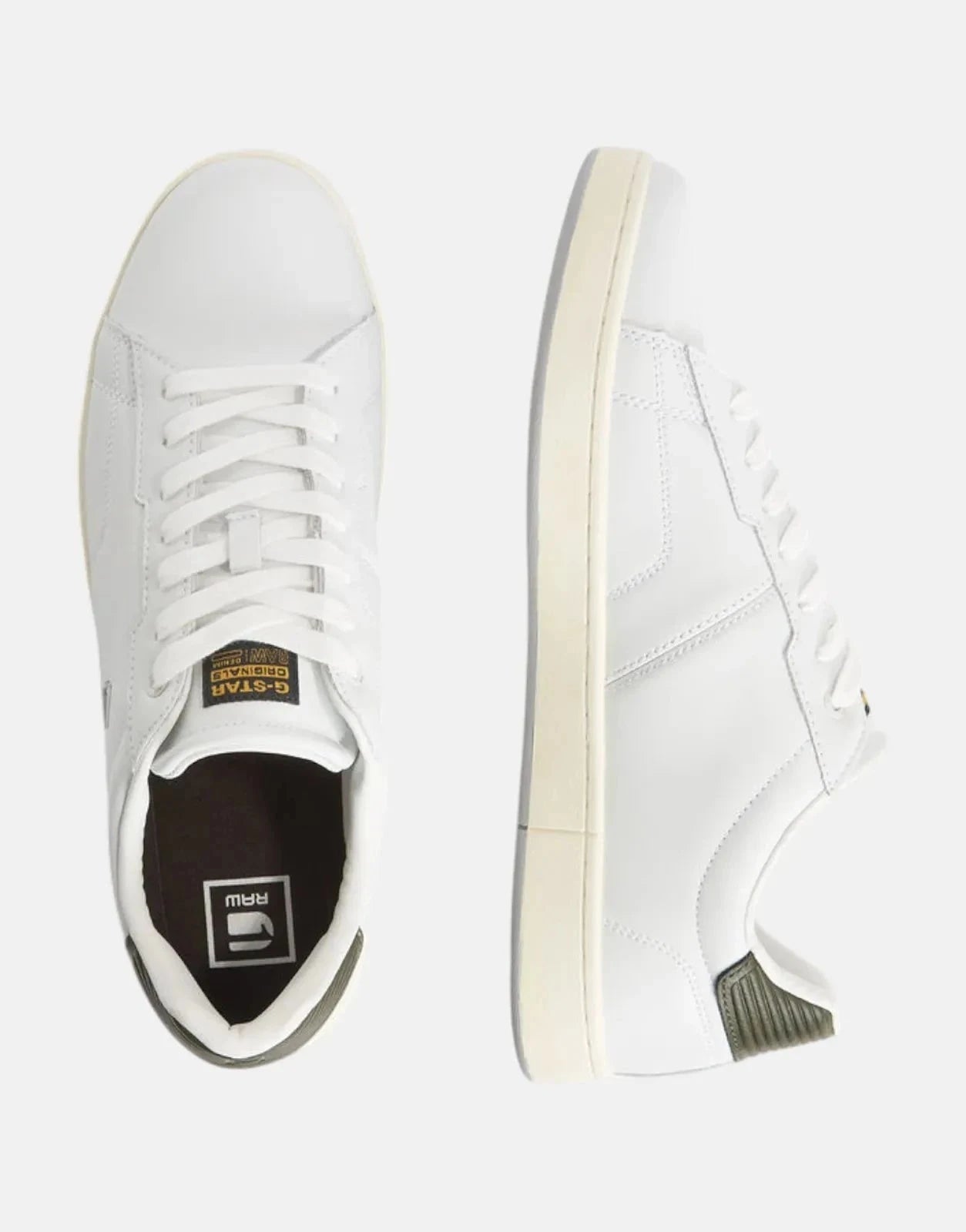 G-Star RAW Cadet Cup White/Olive Low Sneaker - Subwear