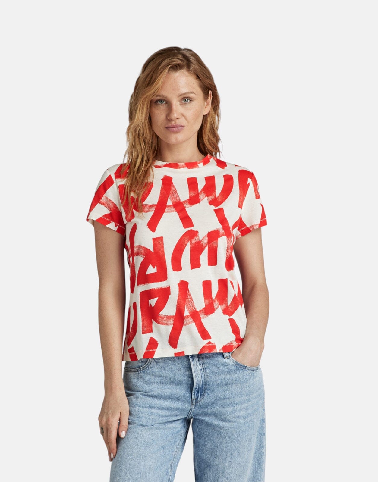 G-Star RAW Calligraphy Ant Wht T-Shirt - Subwear