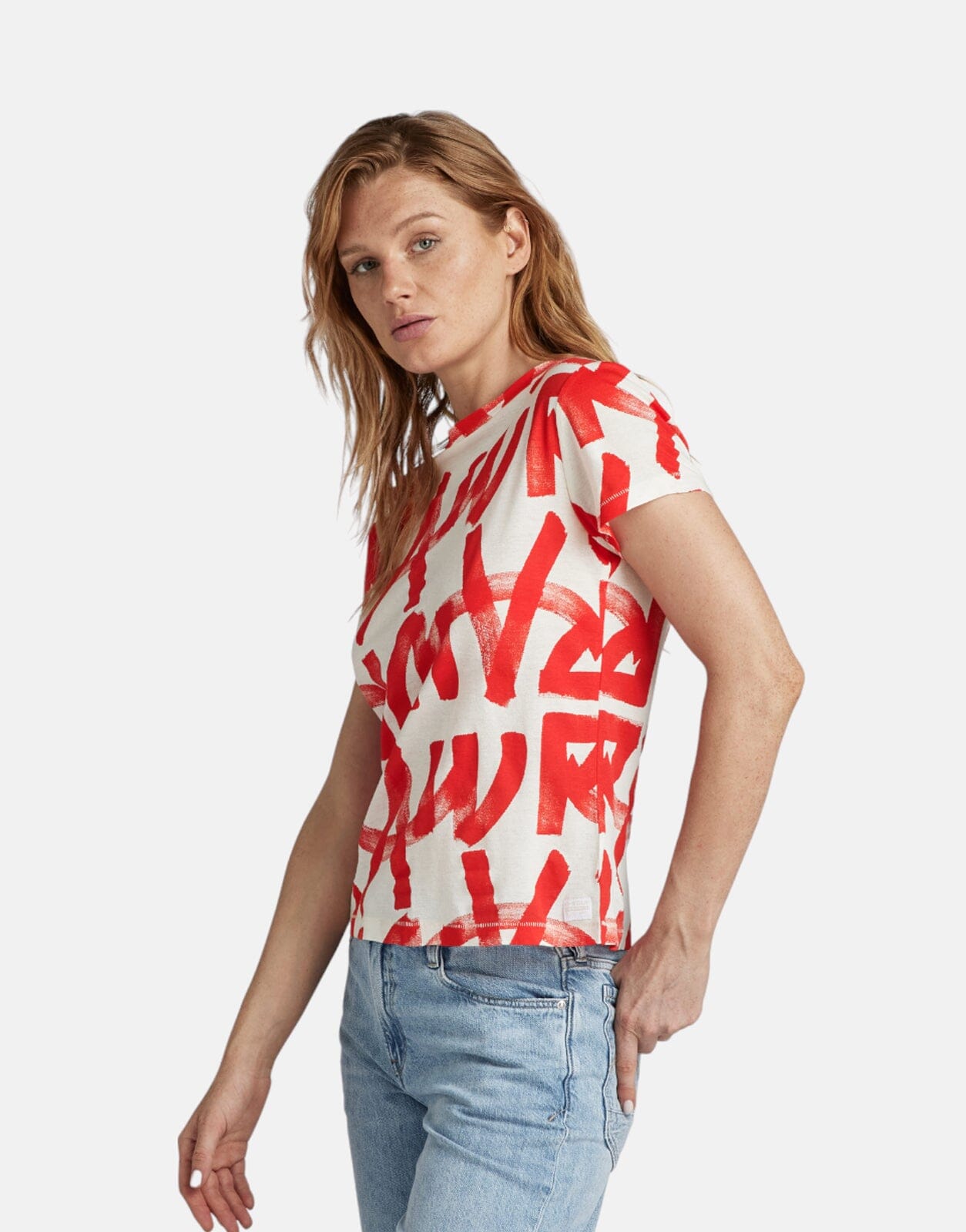 G-Star RAW Calligraphy Ant Wht T-Shirt - Subwear