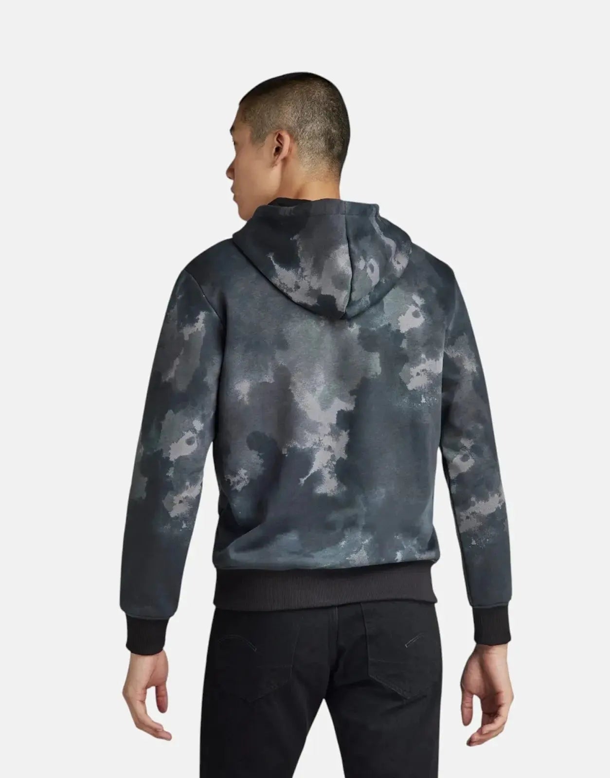 G-Star RAW Center Chest Logo Black Blurry/Camo Sweatshirt - Subwear