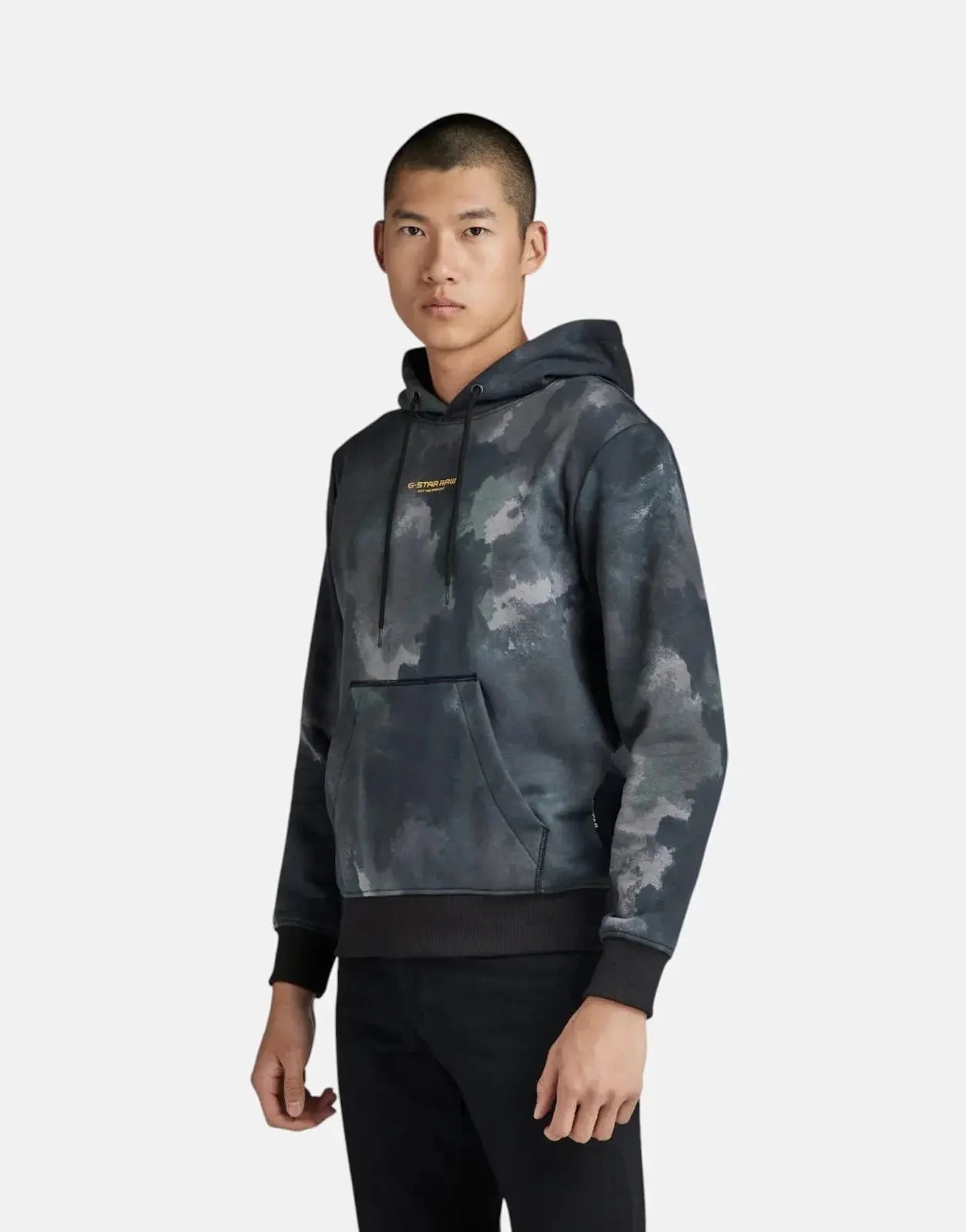 G-Star RAW Center Chest Logo Black Blurry/Camo Sweatshirt - Subwear