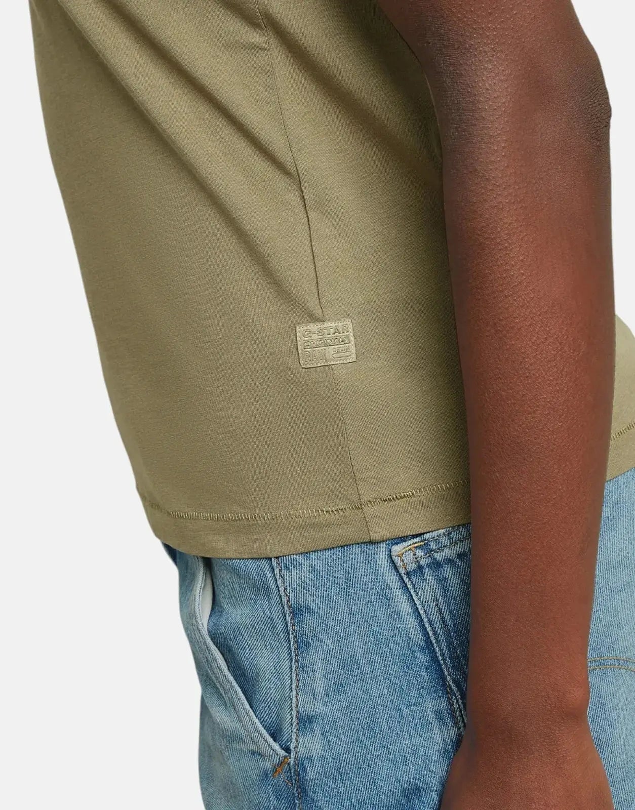 G-Star RAW Embro G-Script Logo Ensis Green Top - Subwear