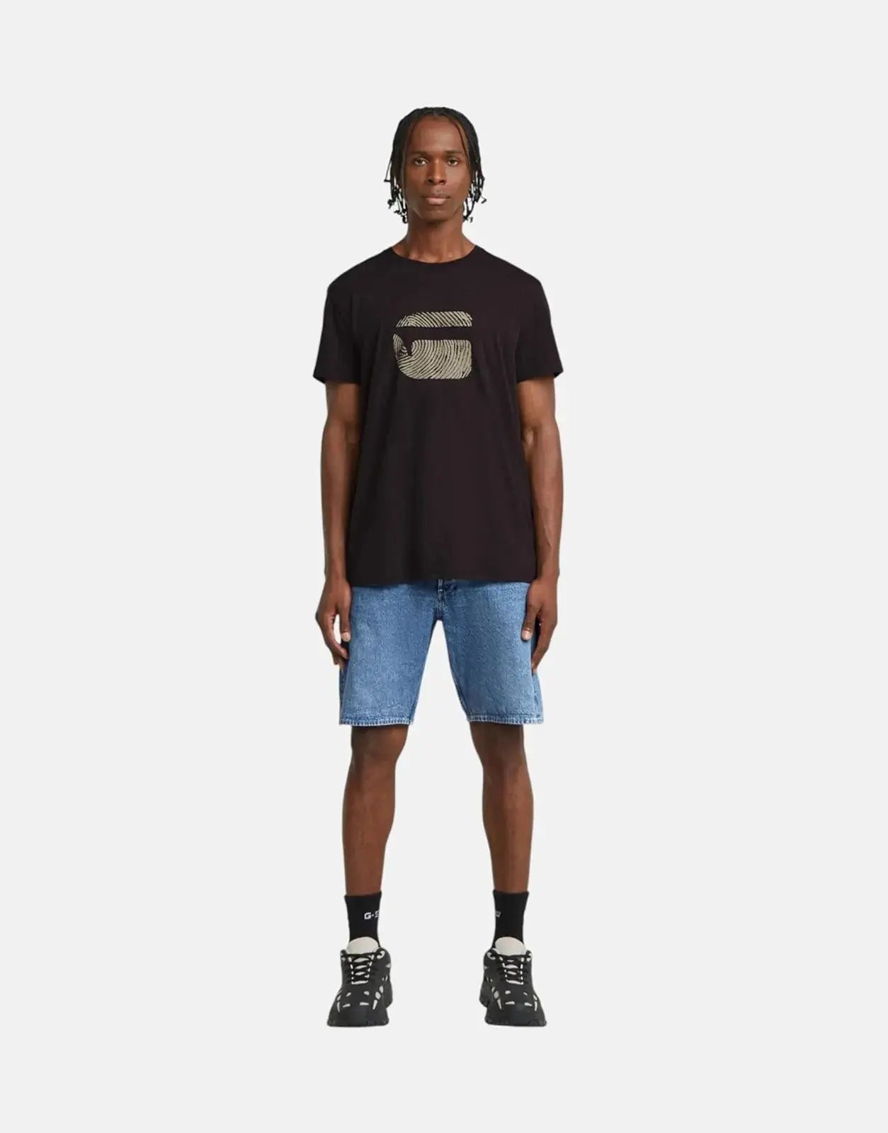 G-Star RAW Finger Print Burger Black T-Shirt - Subwear