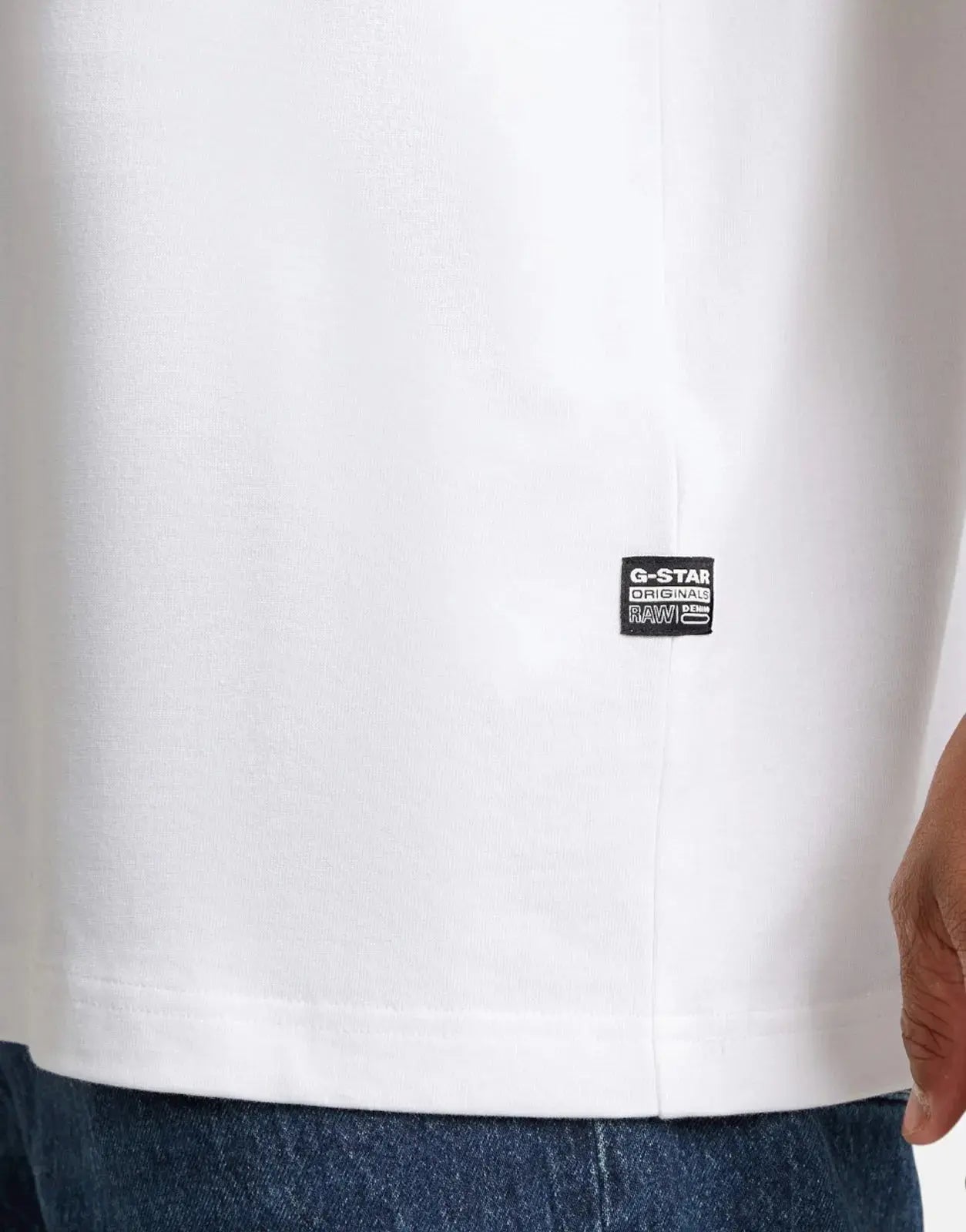 G-Star RAW Flock G-Script Loose White T-Shirt - Subwear