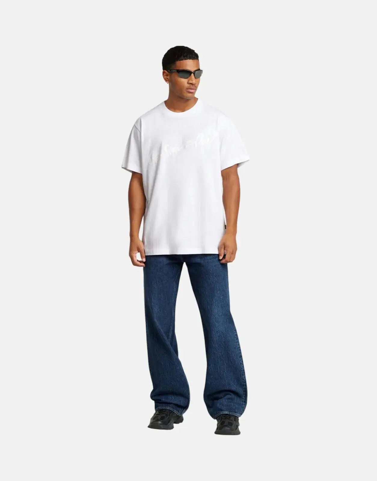 G-Star RAW Flock G-Script Loose White T-Shirt - Subwear