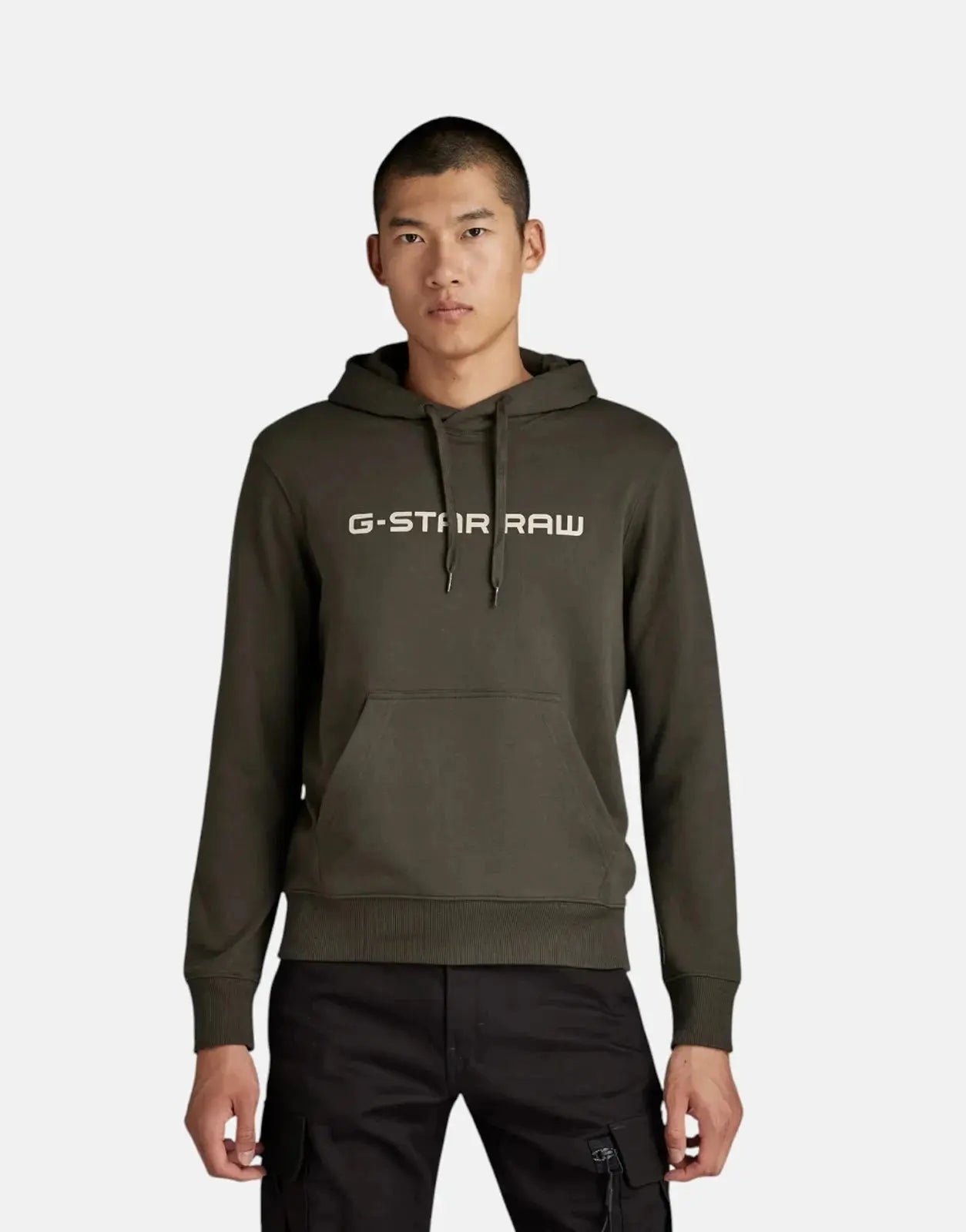 G-Star RAW Graphic Core Asfalt Hooded Sweatshirt - Subwear