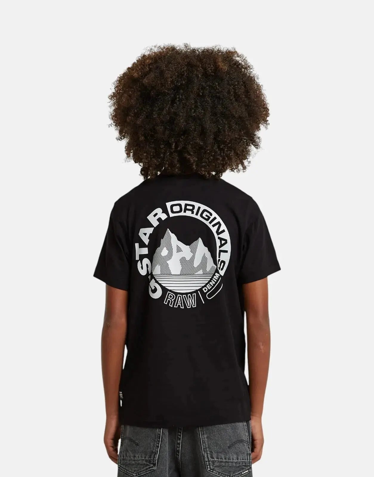 G-Star RAW Kids Regular Back Print Black T-Shirt - Subwear