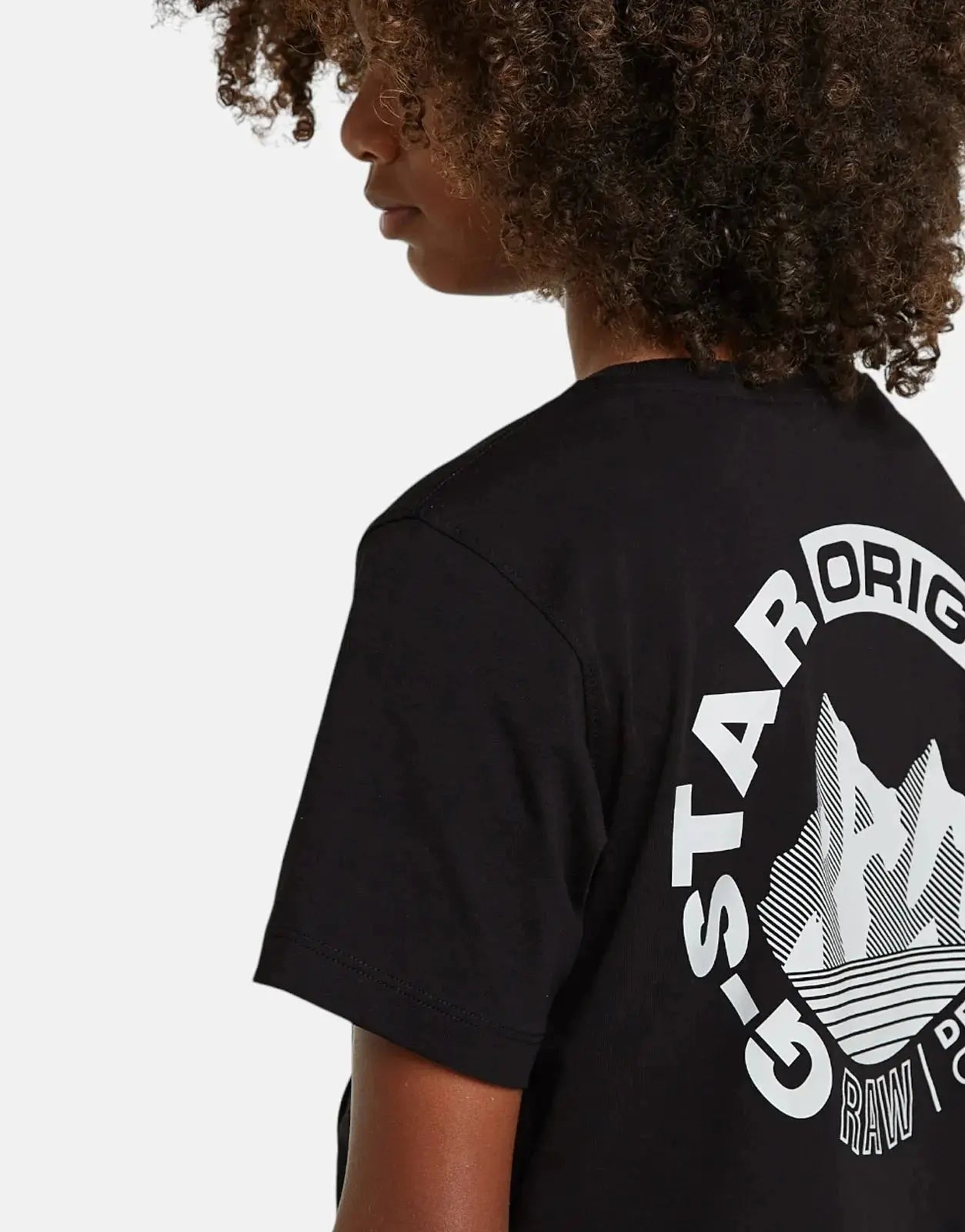 G-Star RAW Kids Regular Back Print Black T-Shirt - Subwear