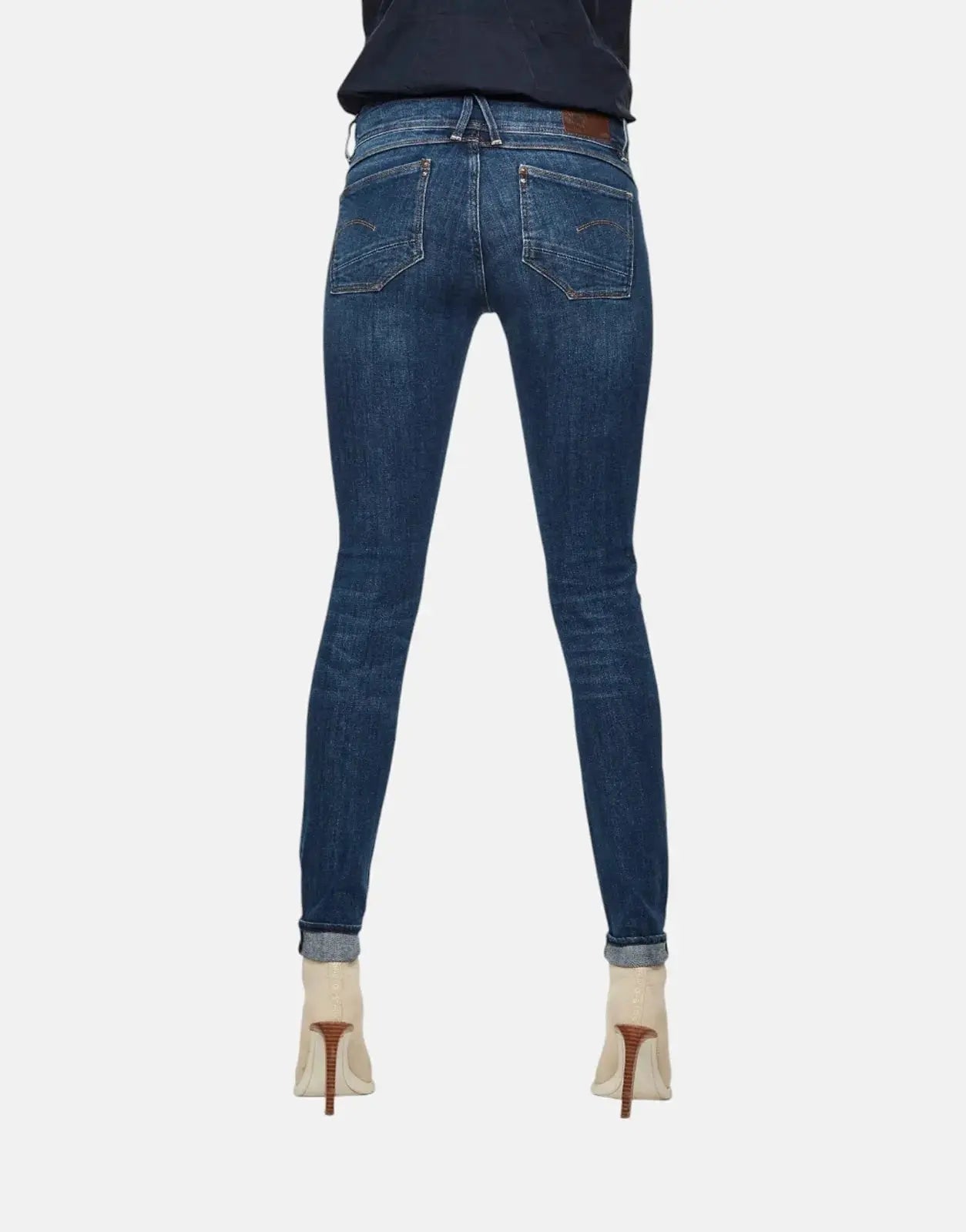 G-Star RAW Lynn Mid Skinny Medium Aged Blue Jeans - Subwear