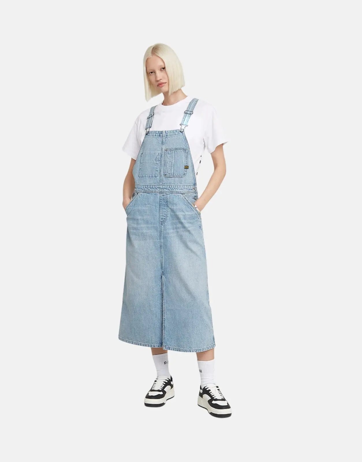 G-Star RAW Midi Dungaree Dress SFCloudburst - Subwear