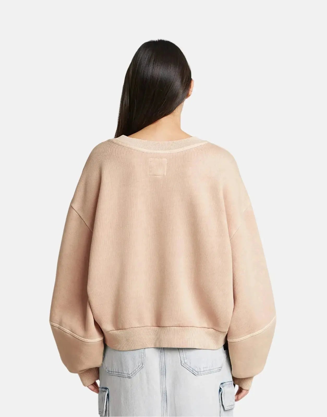 G-Star RAW Overdyed Oversized Liquid Pink Sweatshirt - Subwear