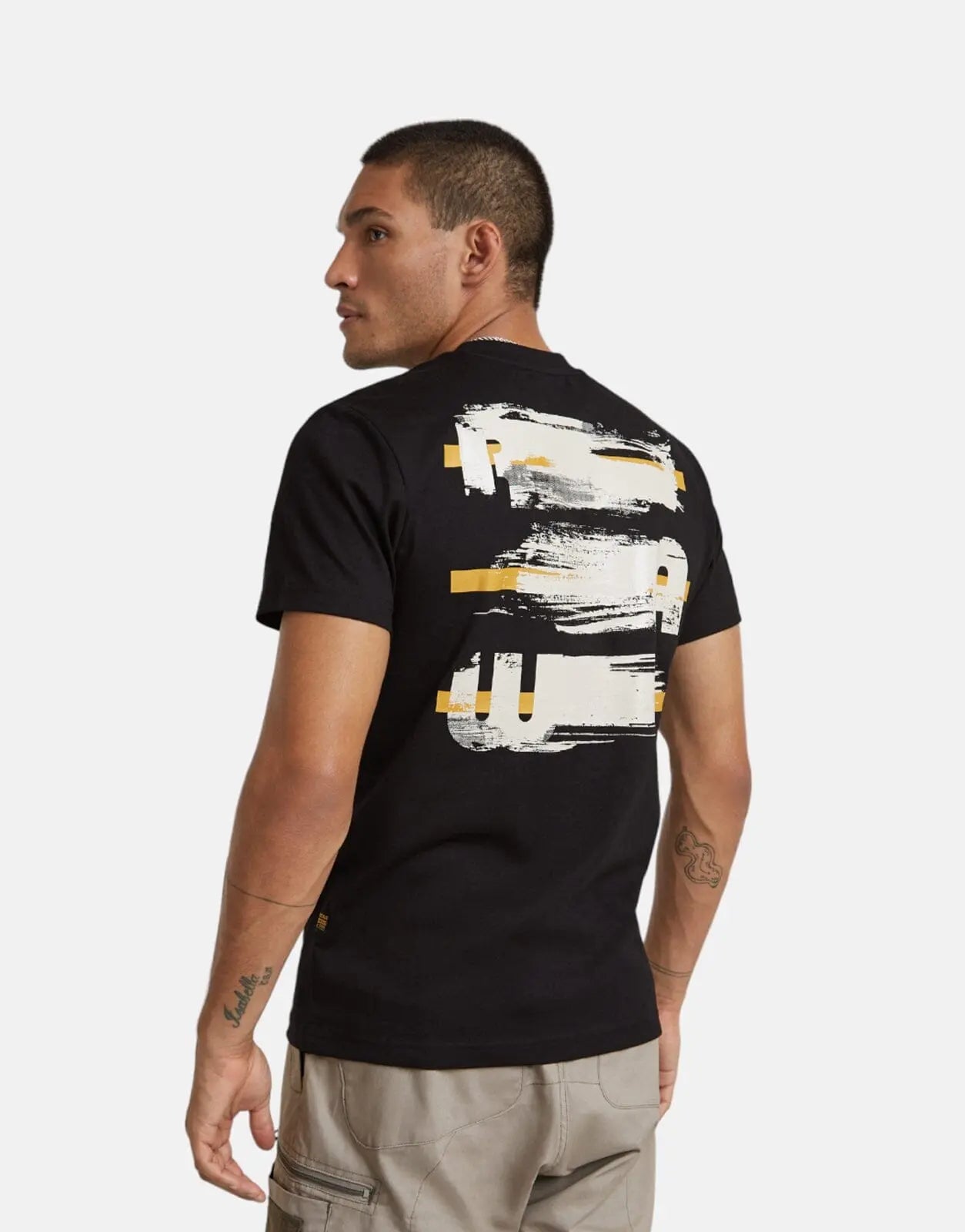G-Star RAW Painted Back Graphic T-Shirt Black - Subwear