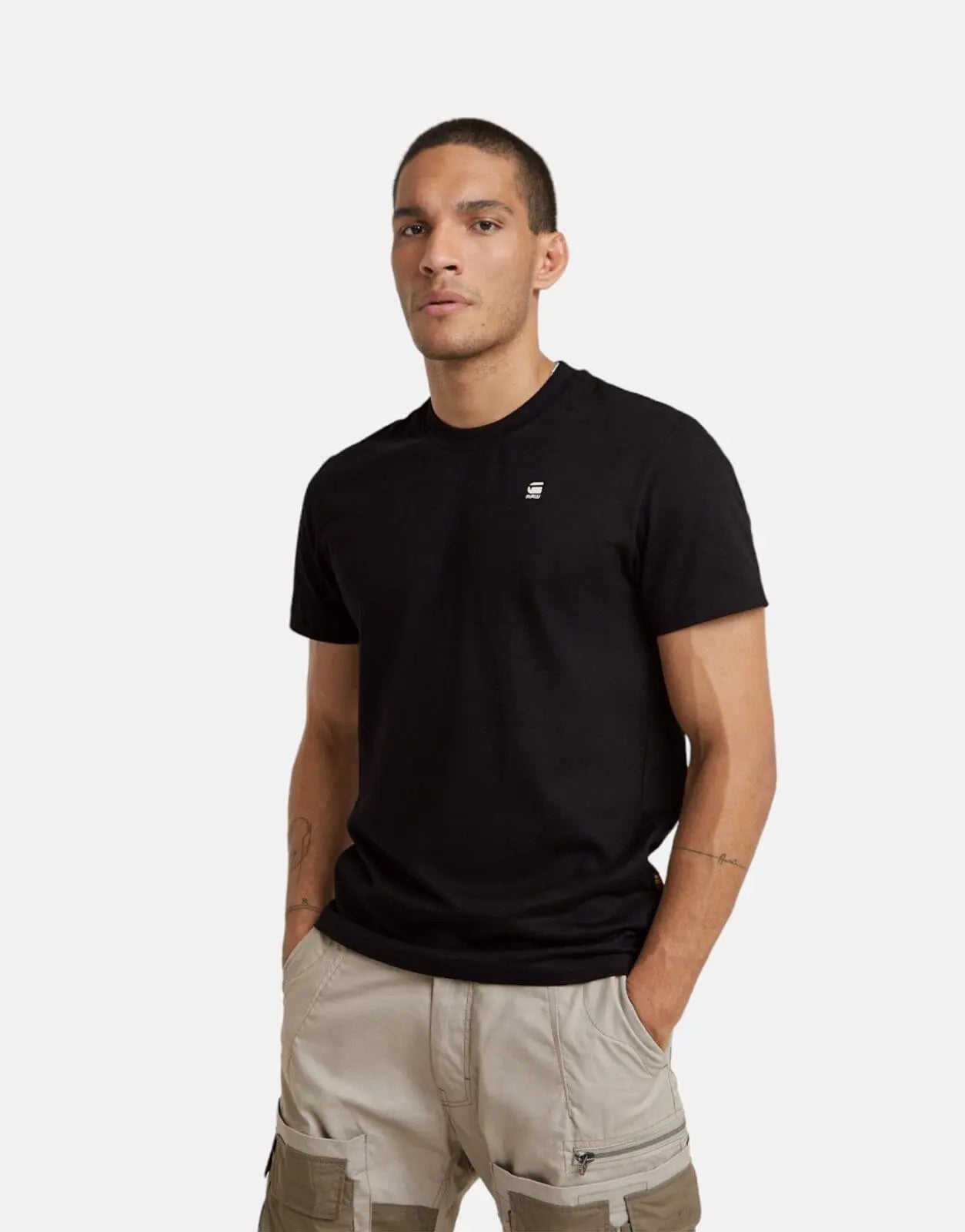 G-Star RAW Painted Back Graphic T-Shirt Black - Subwear