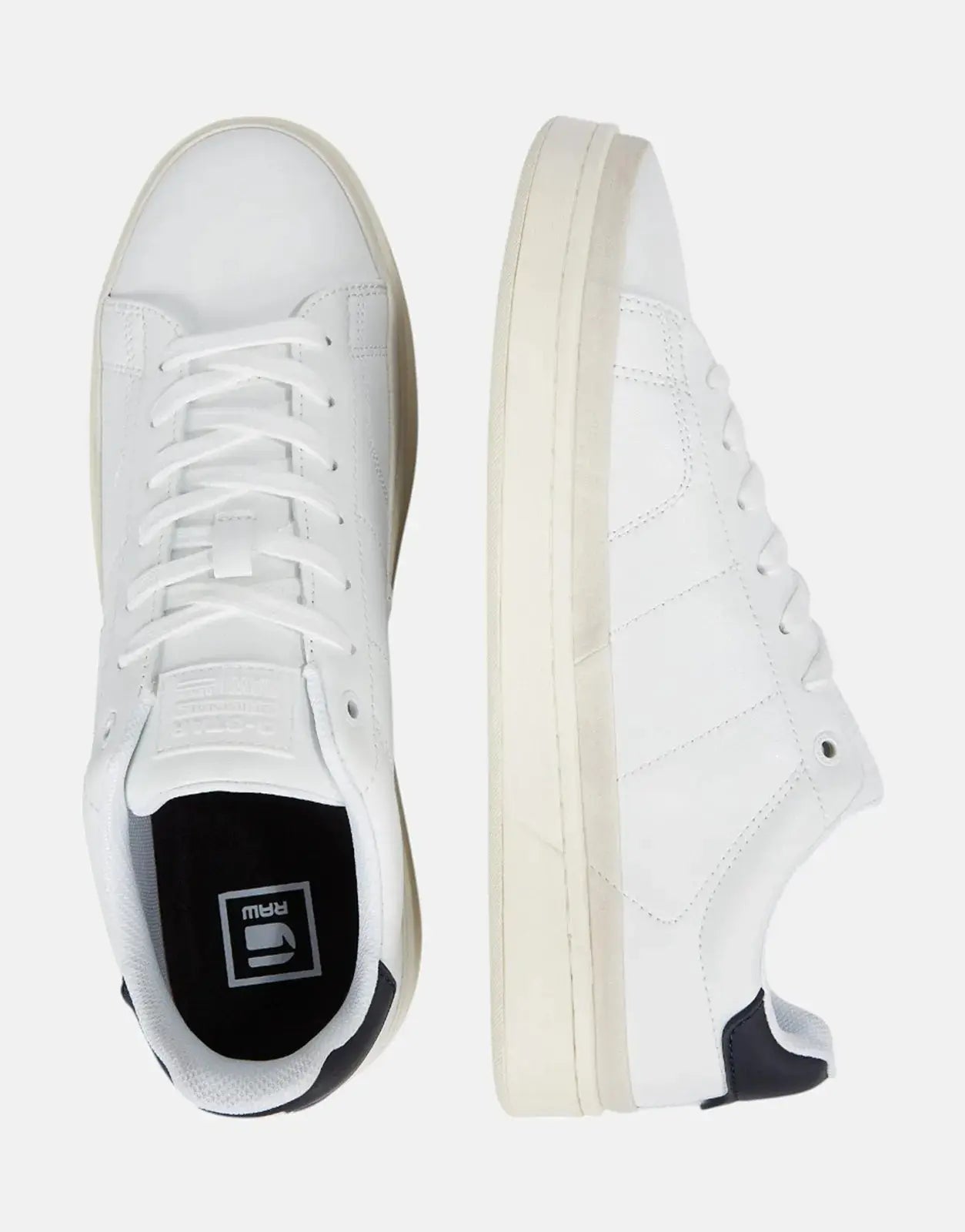 G-Star RAW Recruit III Lea White/Navy Sneakers - Subwear