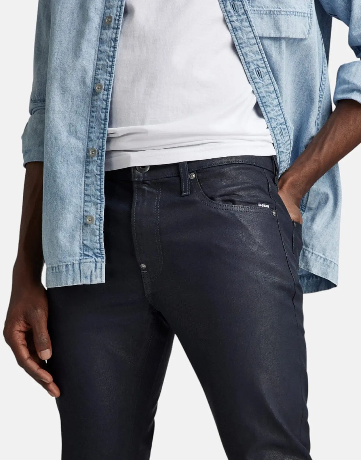 G-Star RAW Revend Skinny Wax Blue Jeans - Subwear