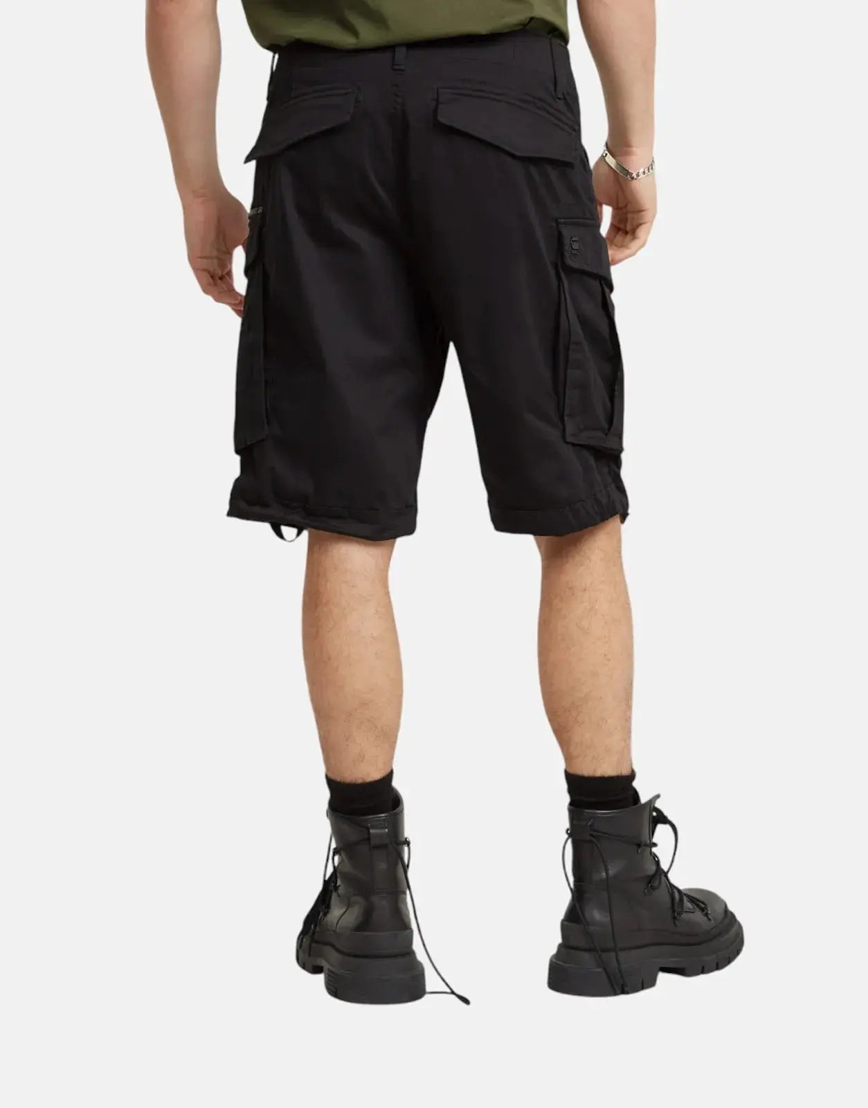 G-Star RAW Rovic Zip Relaxed Black Shorts - Subwear
