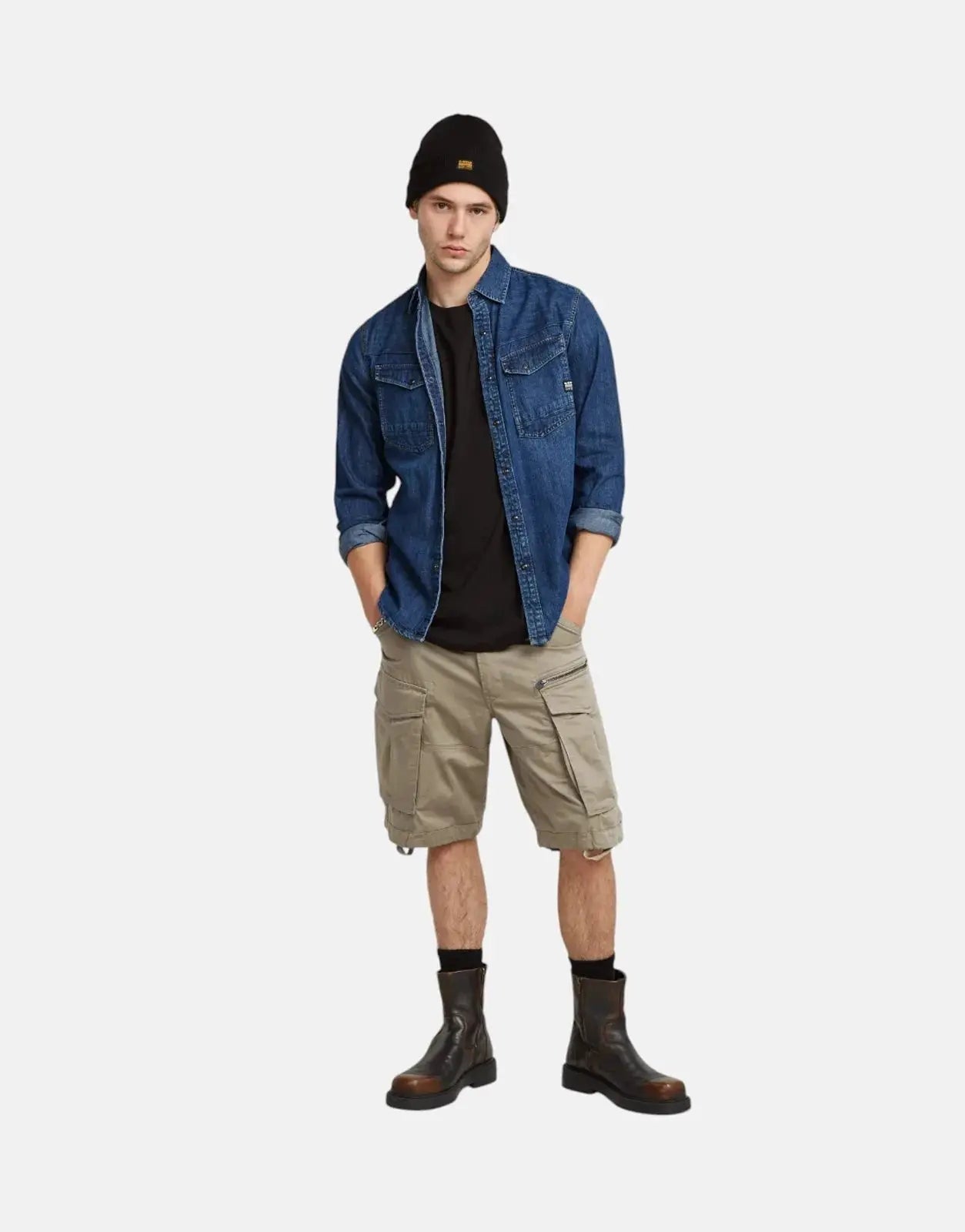 G-Star RAW Rovic Zip Relaxed Dune Shorts - Subwear