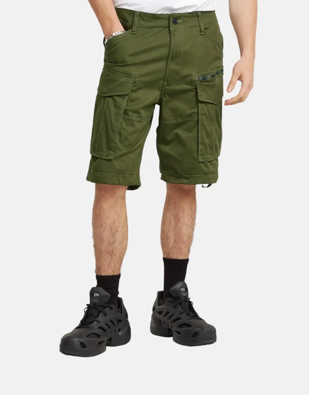G-Star RAW Rovic Zip Relaxed Sage Shorts - Subwear
