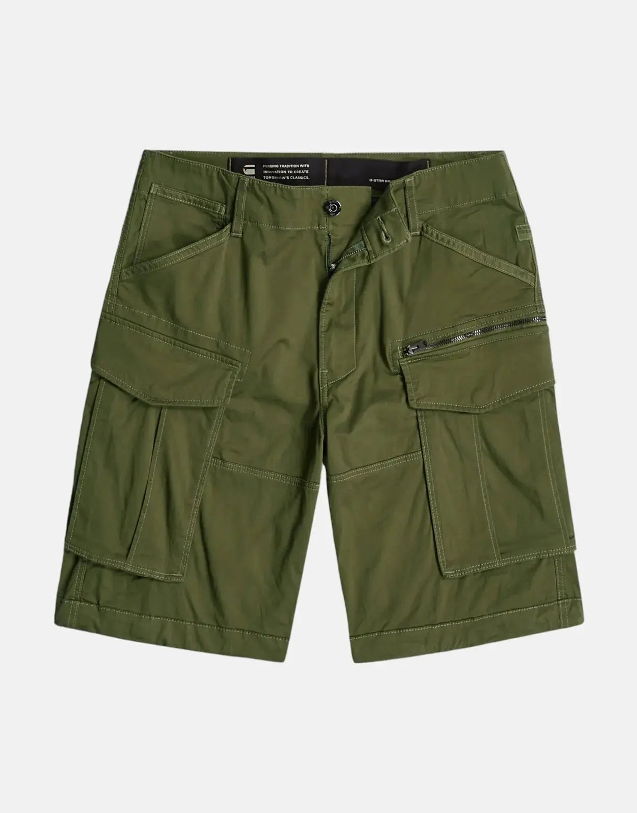 G-Star RAW Rovic Zip Relaxed Sage Shorts - Subwear