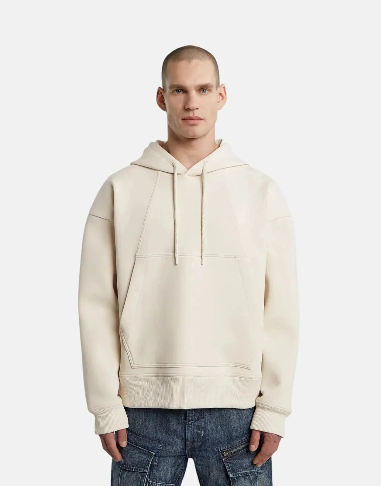 G-Star RAW Scuba Loose Whitebait Hooded Sweatshirt - Subwear