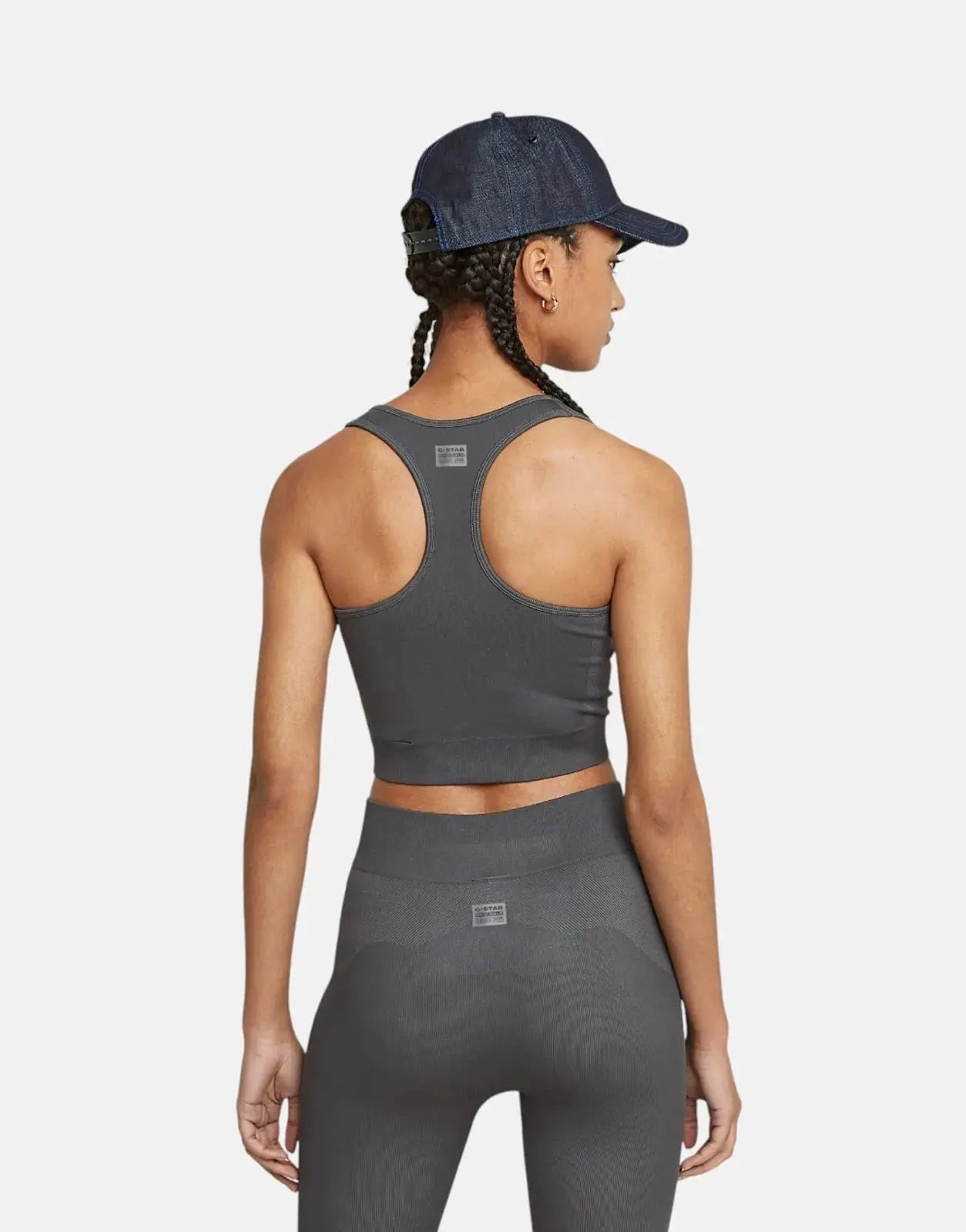 G-Star RAW Seamless Racerback Grey Asphalt Top - Subwear