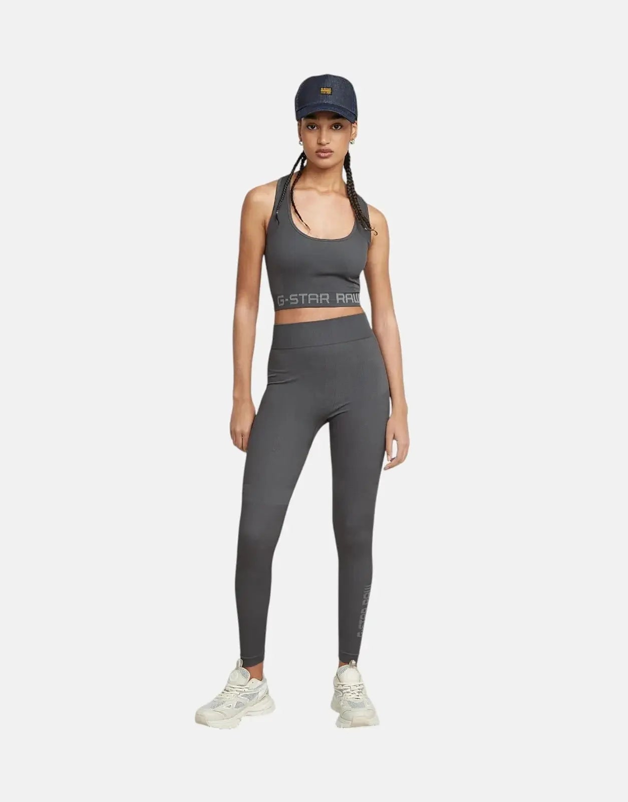 G-Star RAW Seamless Racerback Grey Asphalt Top - Subwear