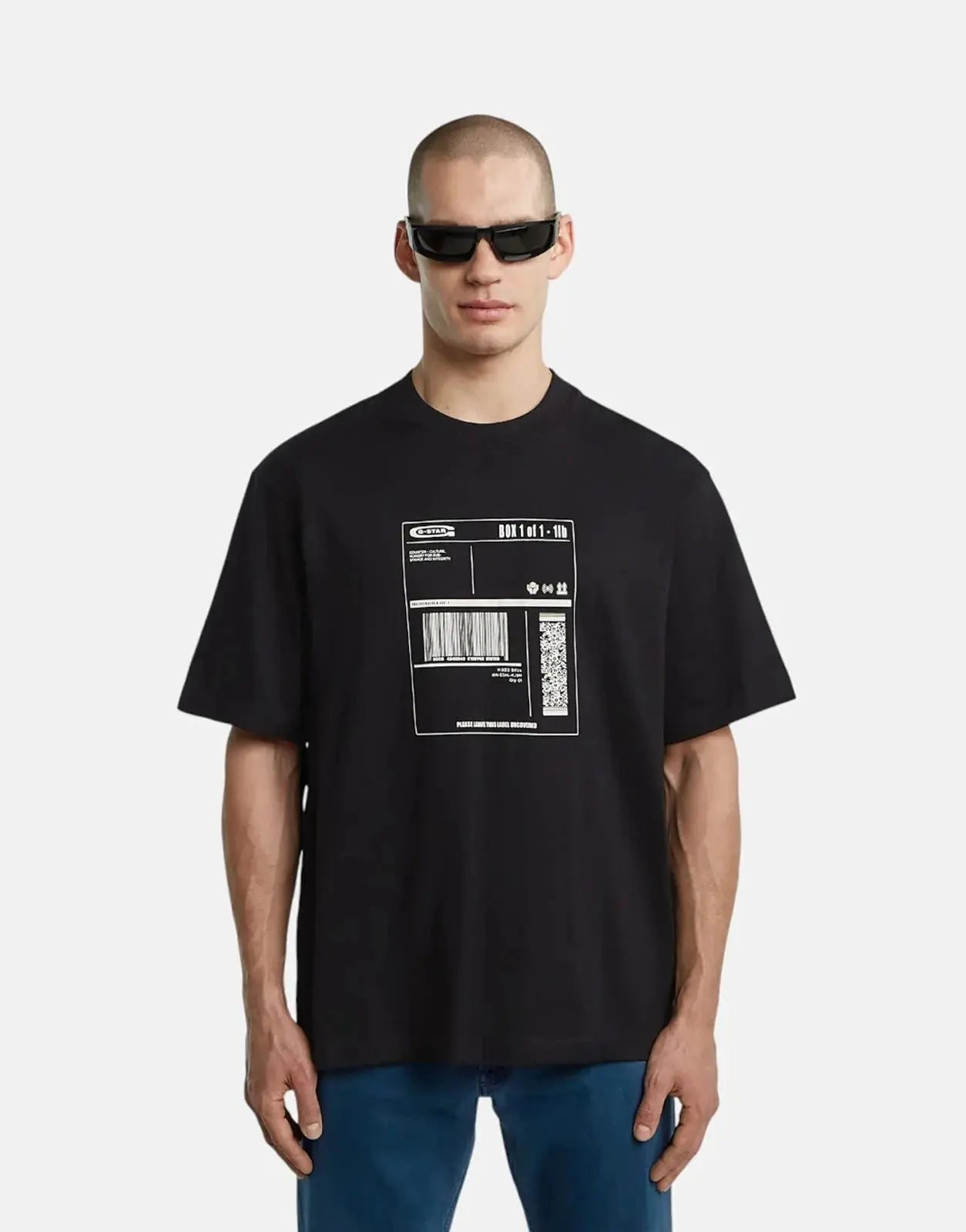 G-Star RAW Shipping Graphic Boxy Black T-Shirt - Subwear
