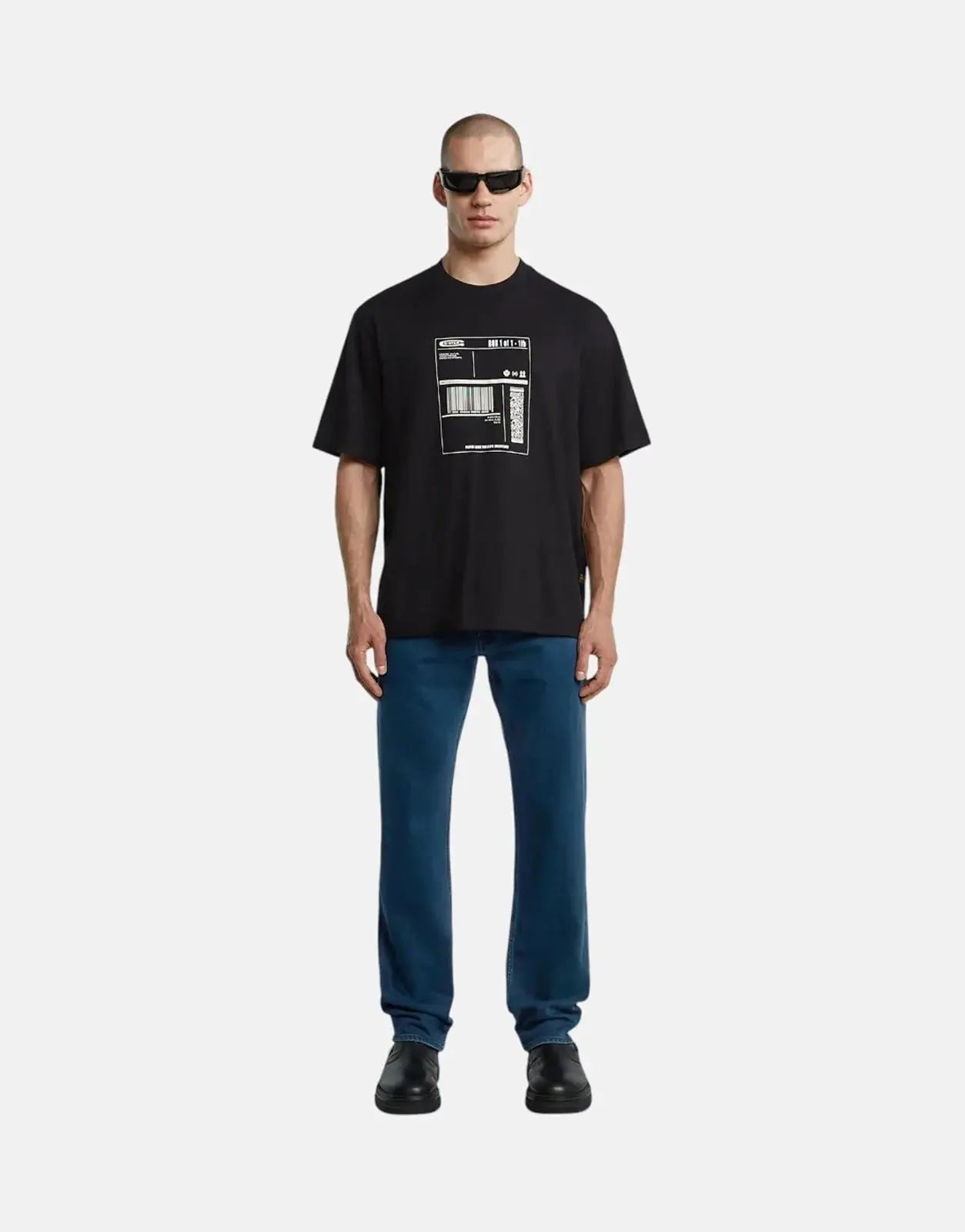 G-Star RAW Shipping Graphic Boxy Black T-Shirt - Subwear