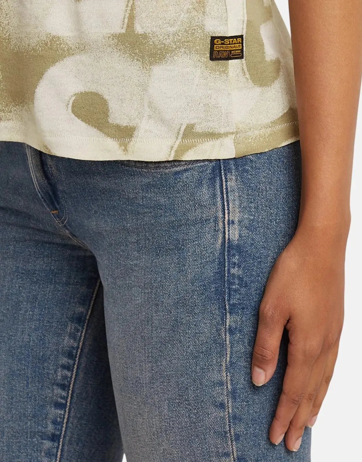 G-Star RAW Sprayed Letters Light Toggee Top - Subwear
